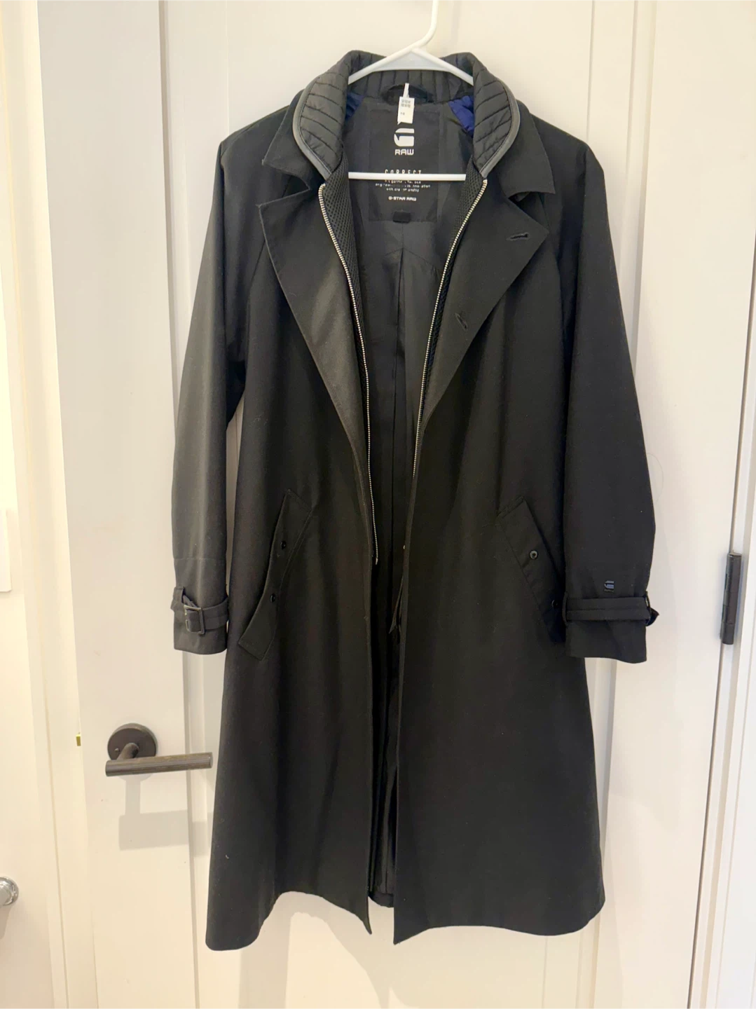 G-Star RAW Trench Coat Black Size S