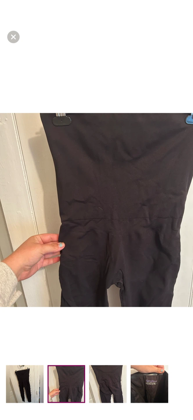 Seraphine Black Maternity Leggings - Size L - photo 2