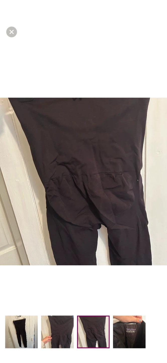 Seraphine Black Maternity Leggings - Size L - photo 3