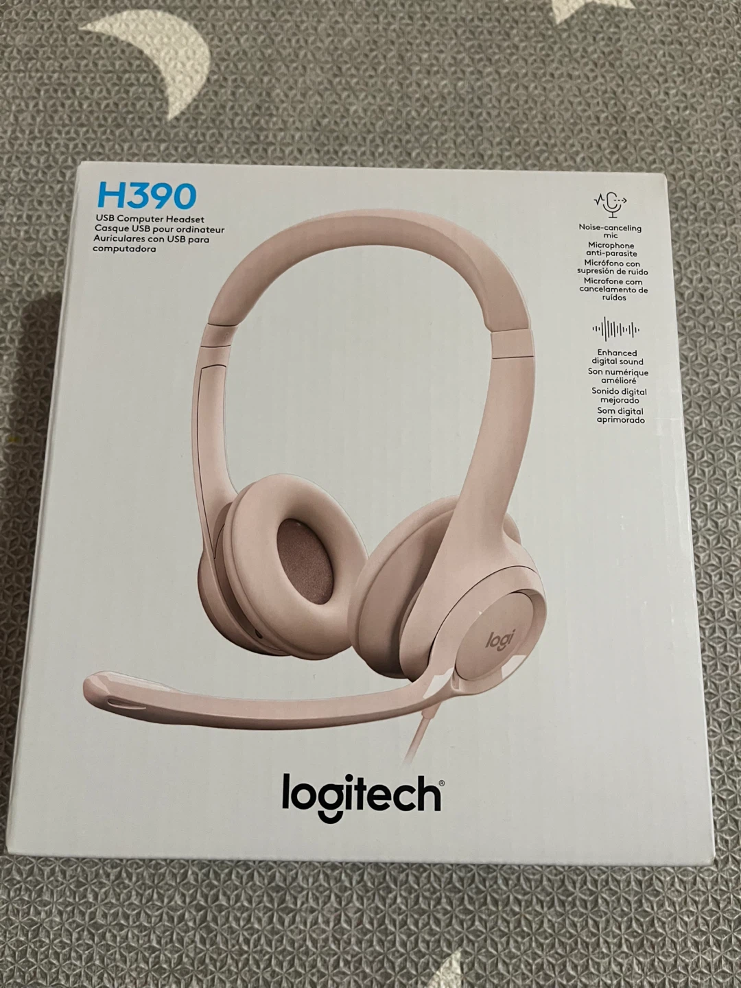 Logitech H390 USB Computer Headset - Pink
