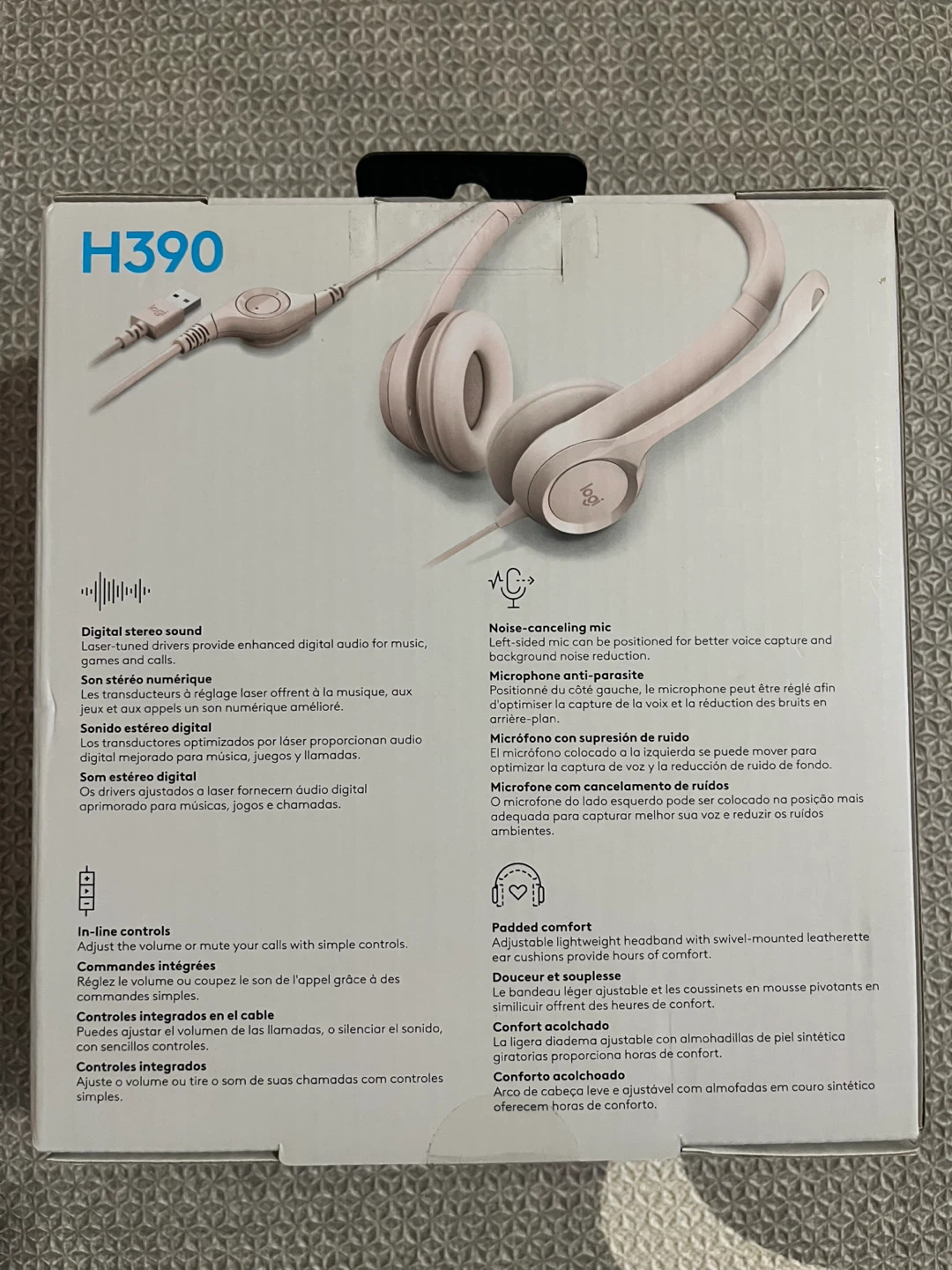 Logitech H390 USB Computer Headset - Pink - photo 2