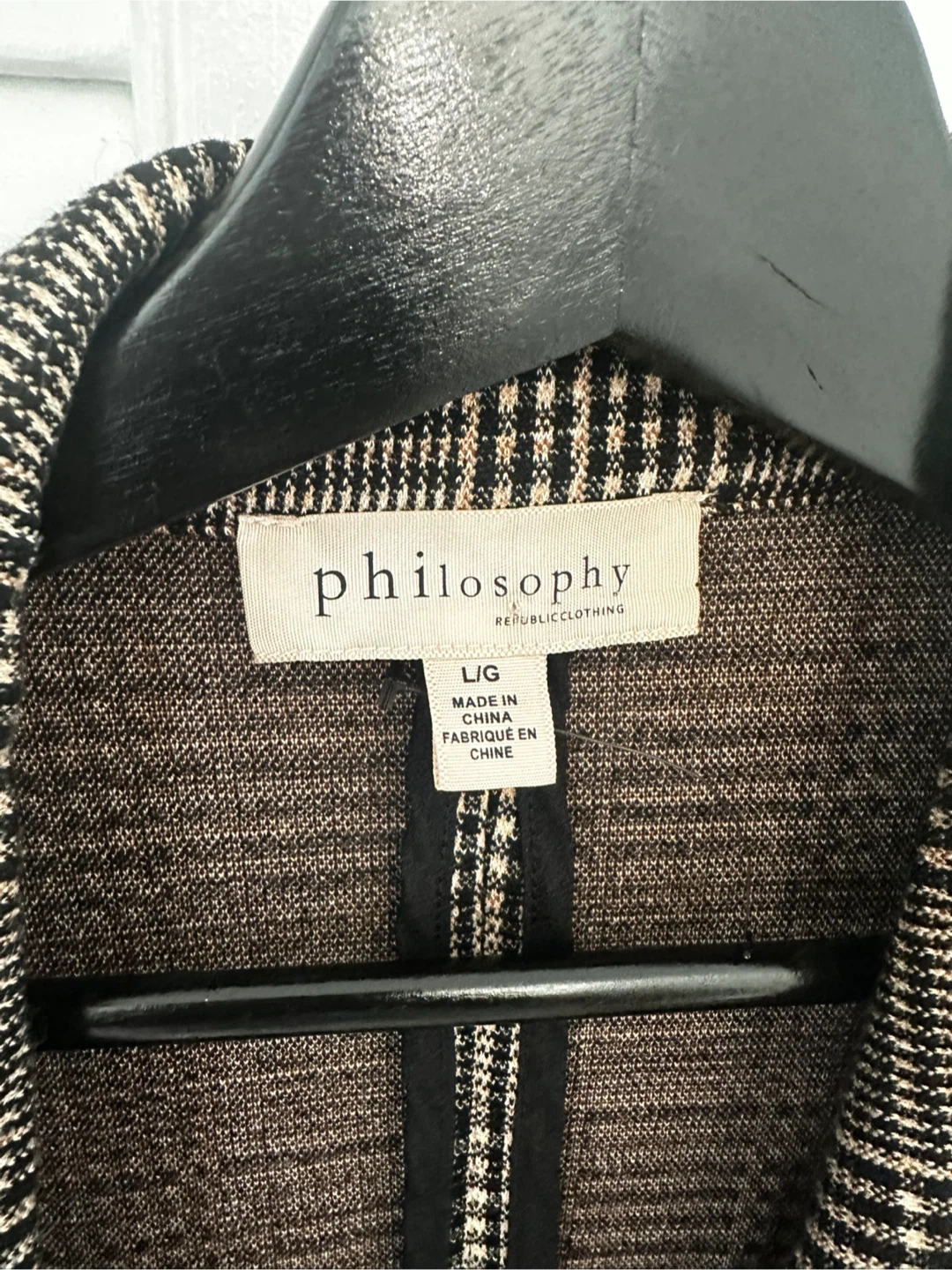 Philosophy Plaid Blazer/Jacket - L/G - photo 3