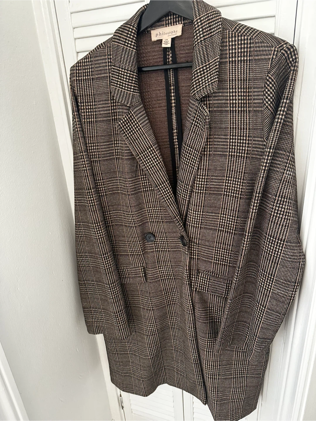 Philosophy Plaid Blazer/Jacket - L/G - photo 2