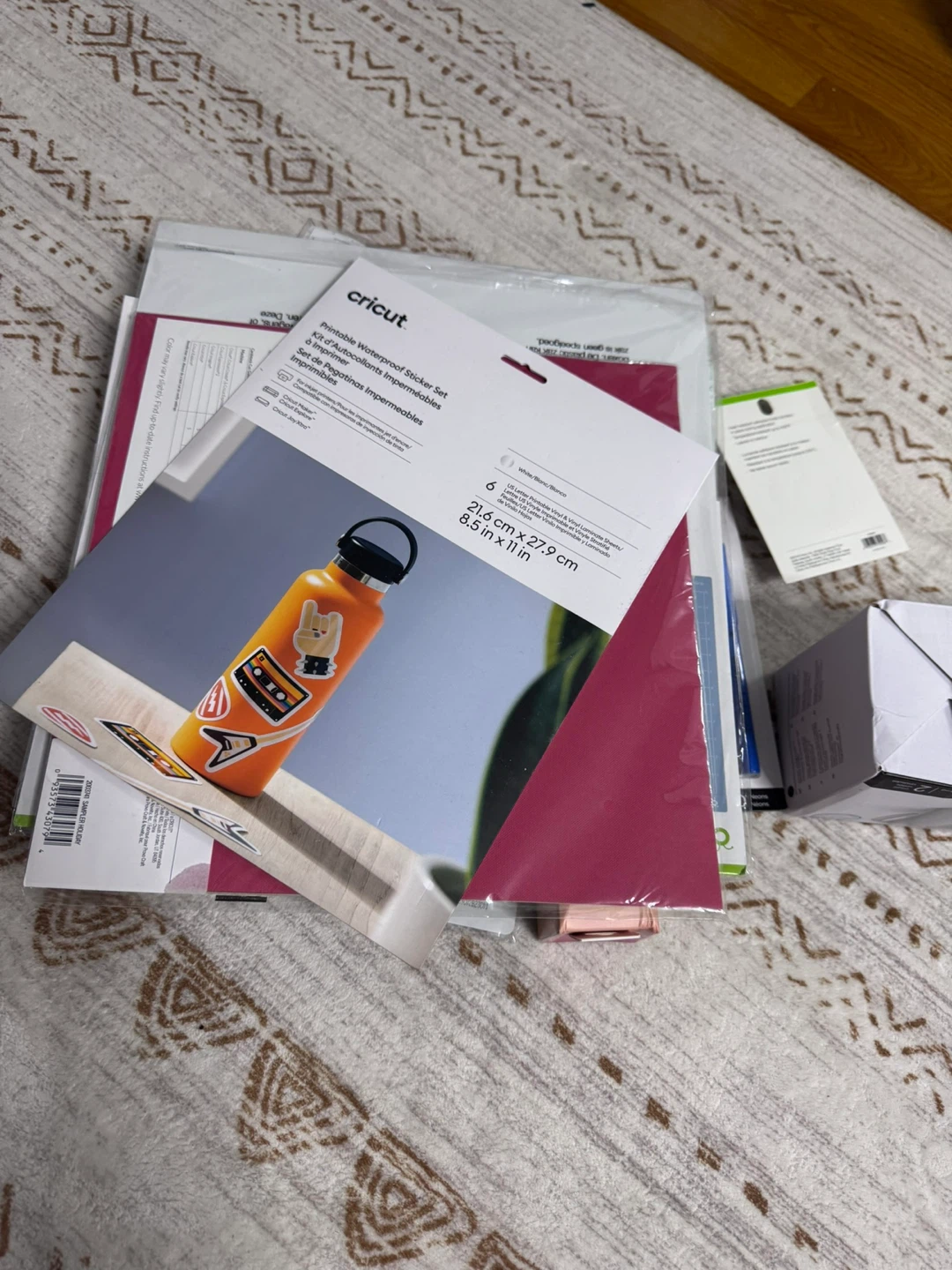 Cricut Vinyl, Sticker Paper, Cutting Mat Bundle