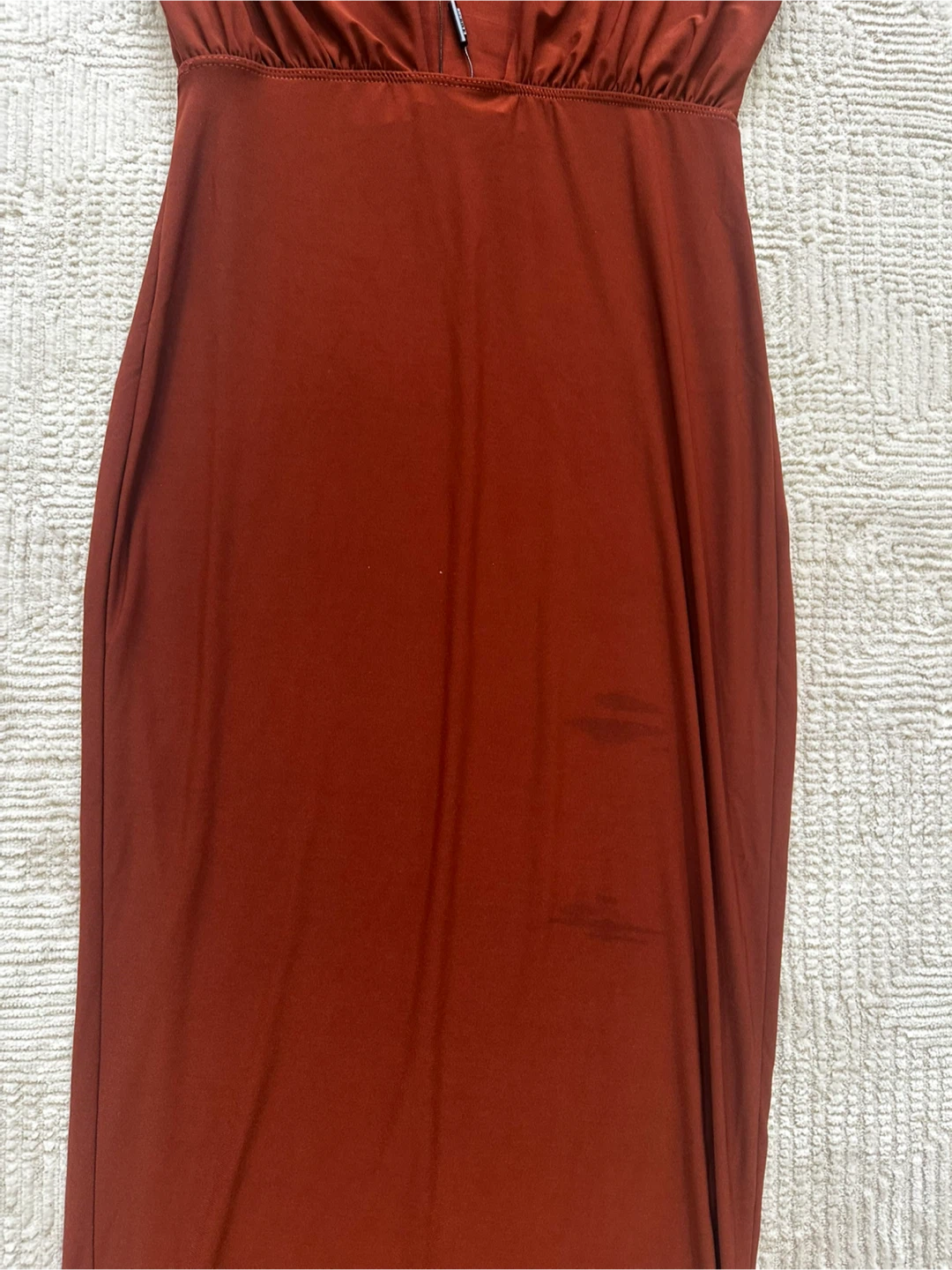 New Fashion Nova Rust Coloured Halter Dress - photo 3