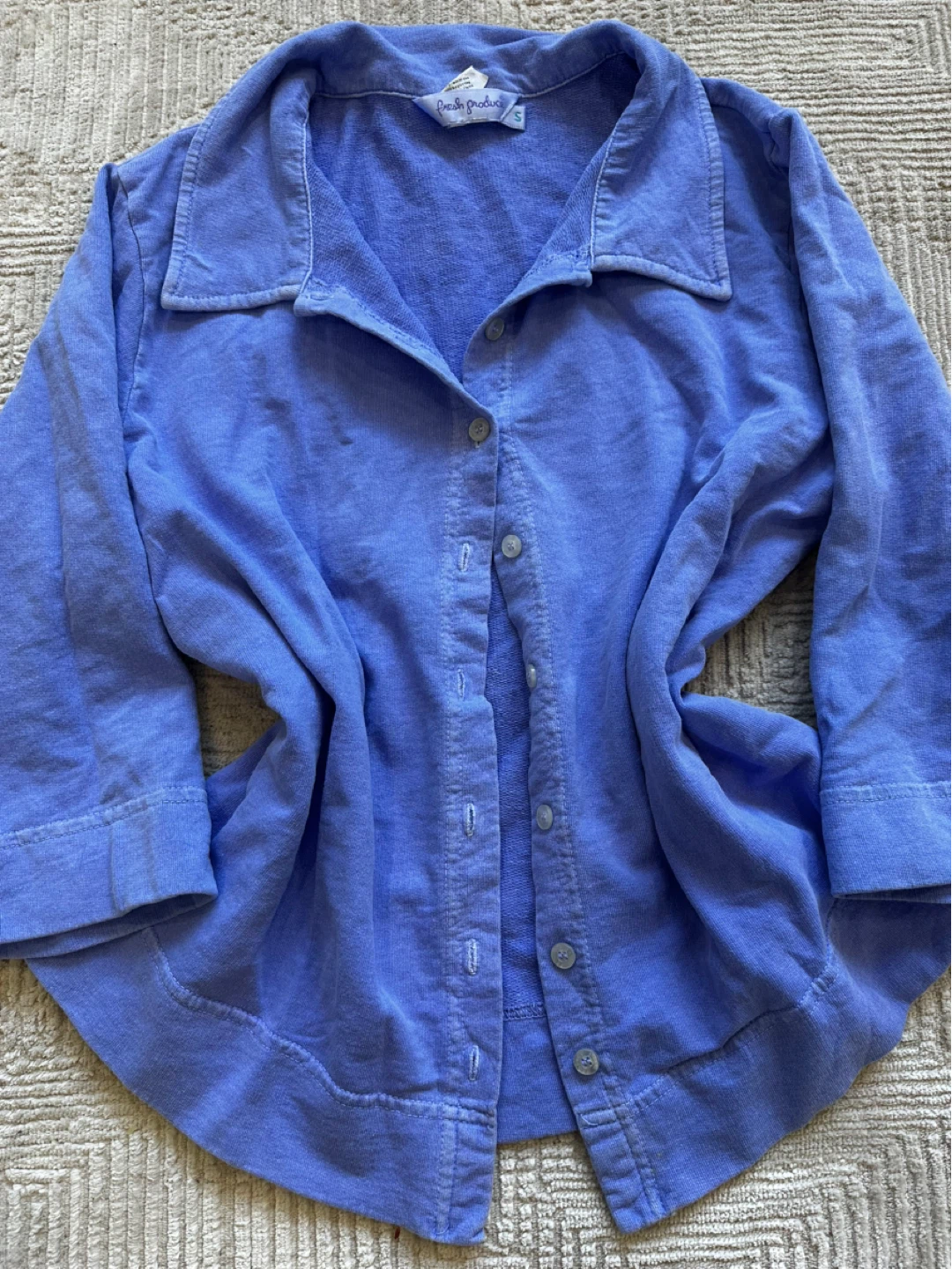 Fresh Produce Blue Button-Down Shirt - Size S