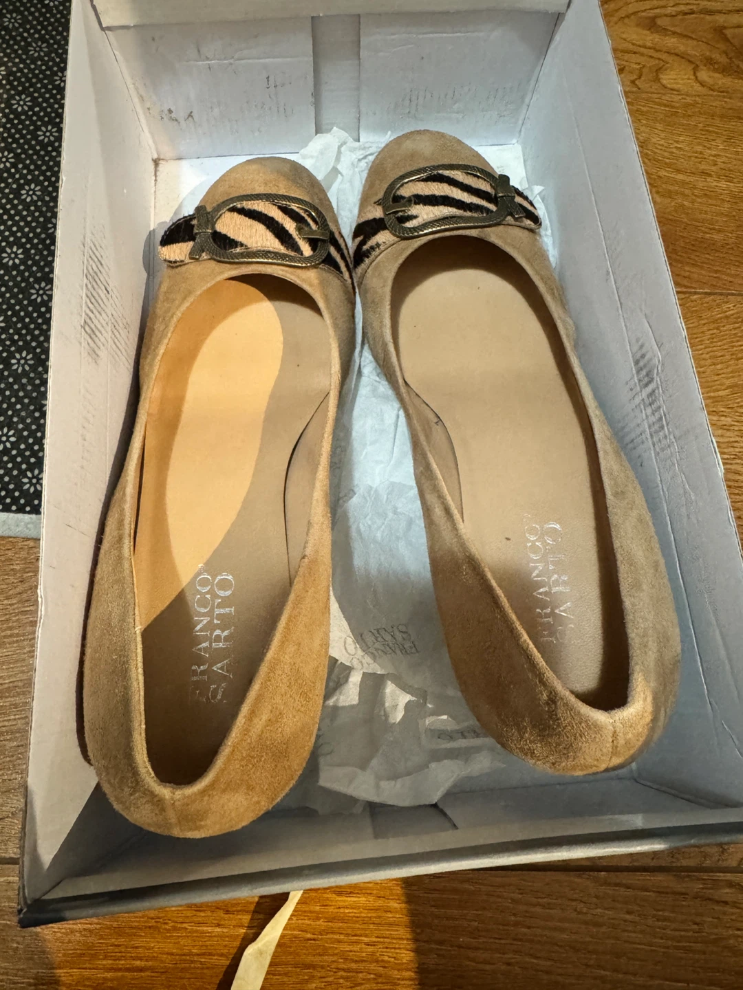 Franco Sarto Suede Flats - Size 9.5