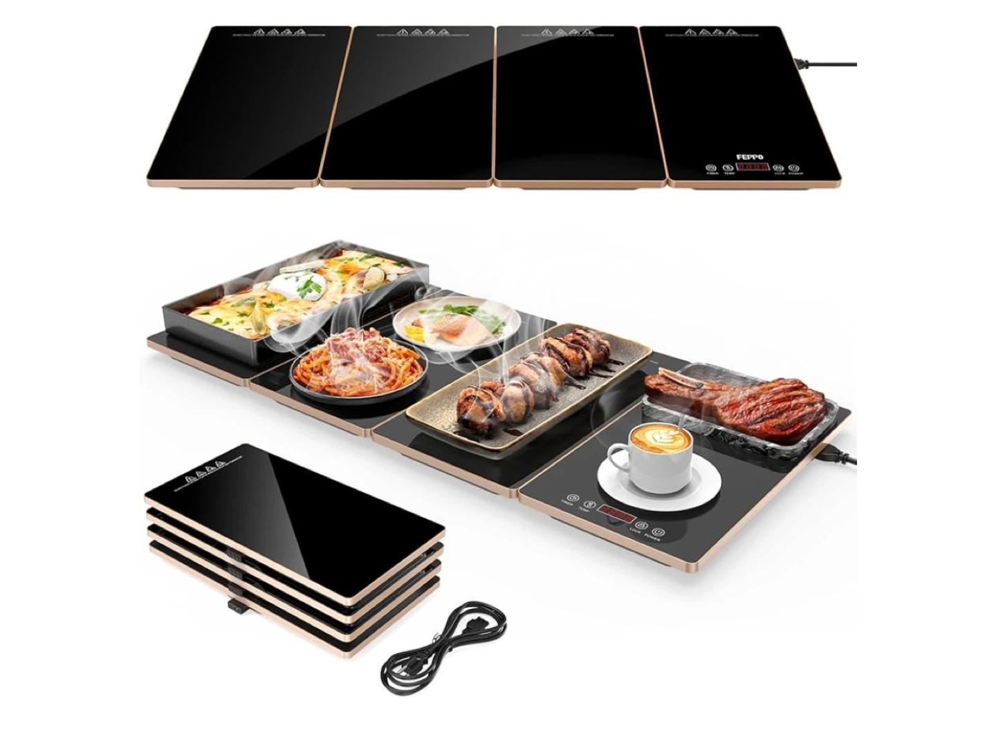 FEFPO Food Warmer Plate Set