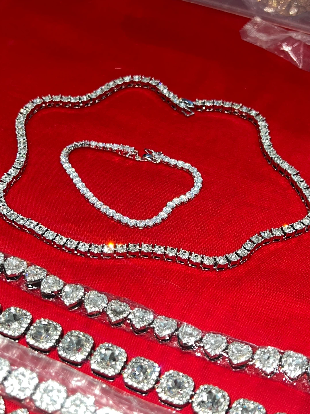 Tennis Necklece & bracelet set - photo 3