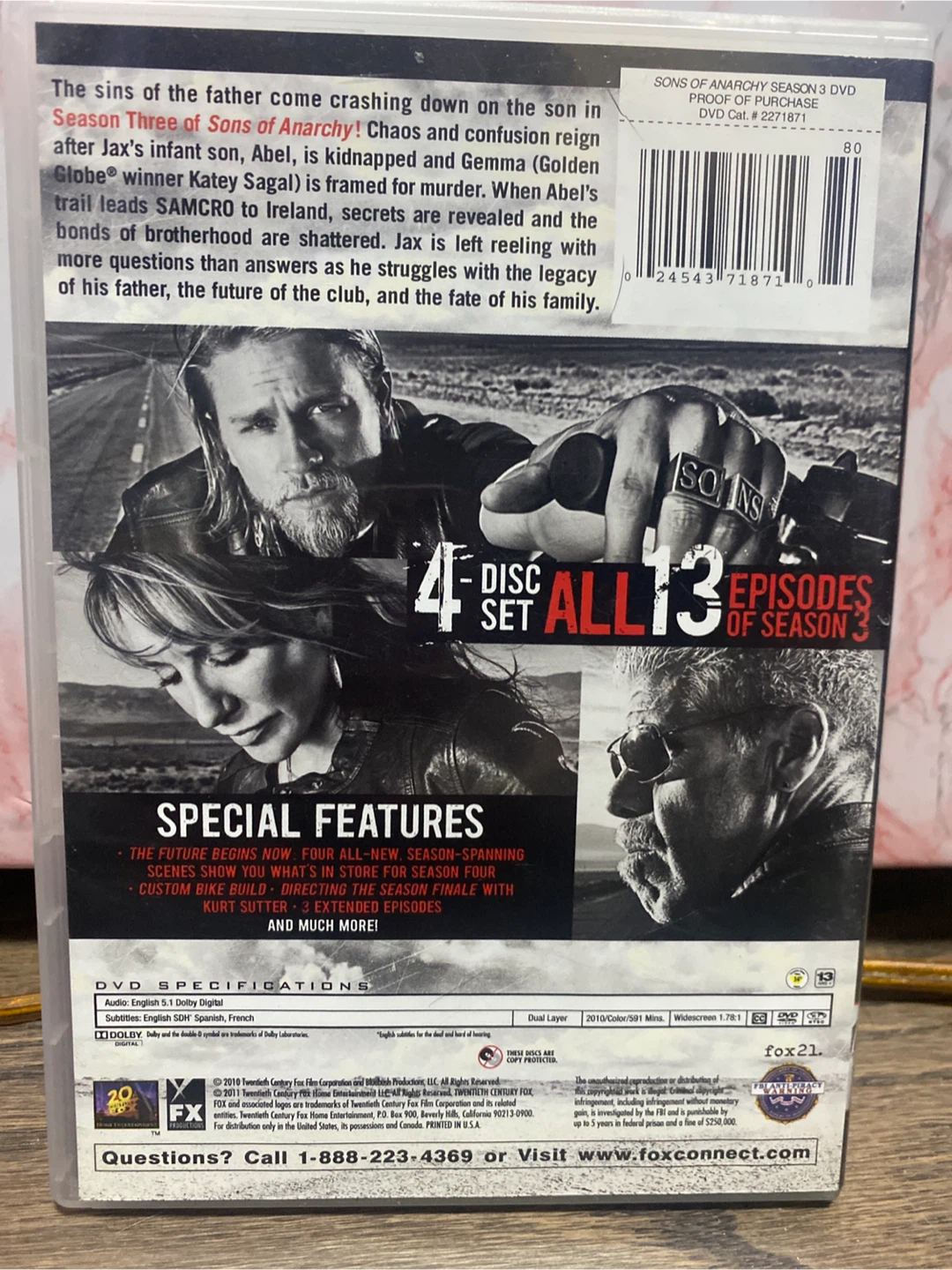Sons of Anarchy Season 3 DVD - photo 2
