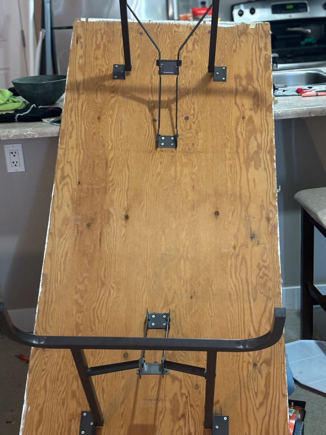 Folding Table with Metal Legs - photo 4