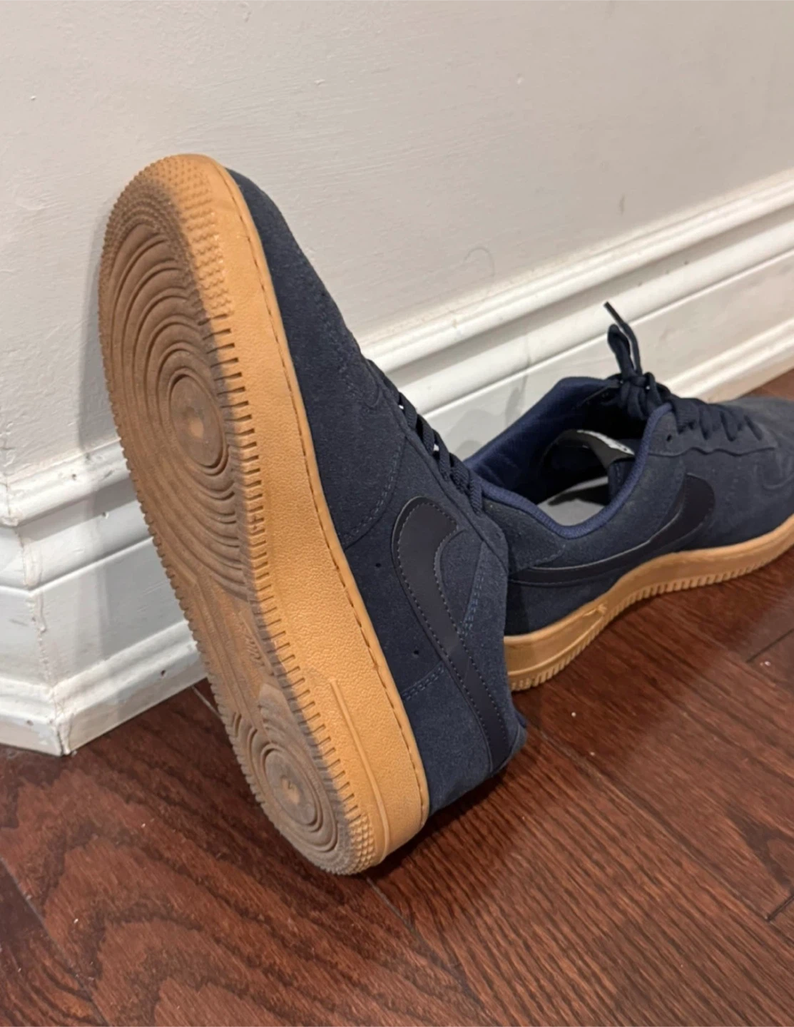 Nike Air Force 1 Navy Blue Sneakers - Size 40 - photo 4