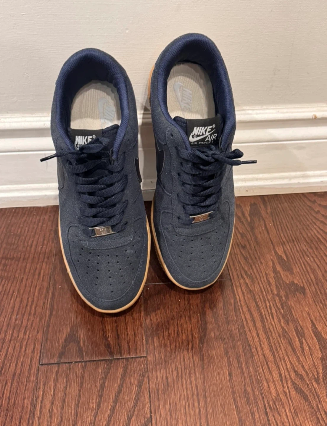 Nike Air Force 1 Navy Blue Sneakers - Size 40 - photo 2