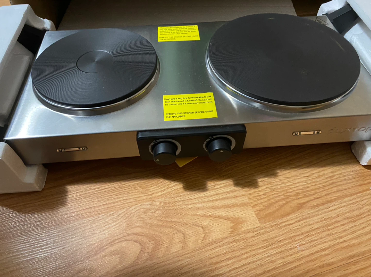 Duxtop Portable Double Electric Cast Iron Cooktop NEW
