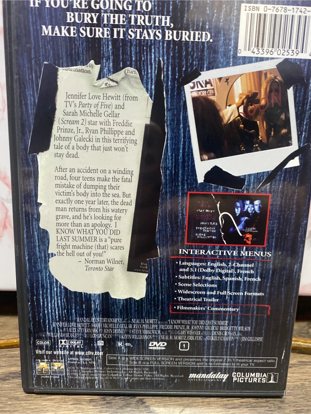 I Know What You Did Last Summer DVD - photo 2