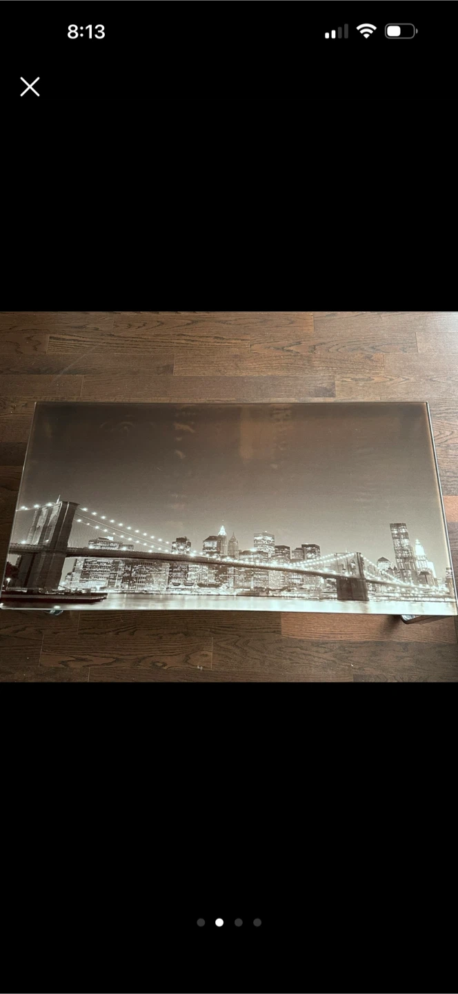 Ebern Designs Lannie Glass Top Coffee Table - photo 2