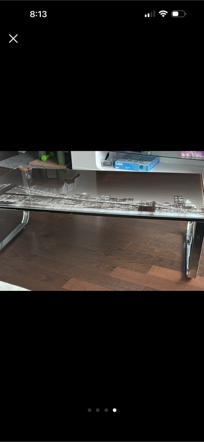 Ebern Designs Lannie Glass Top Coffee Table