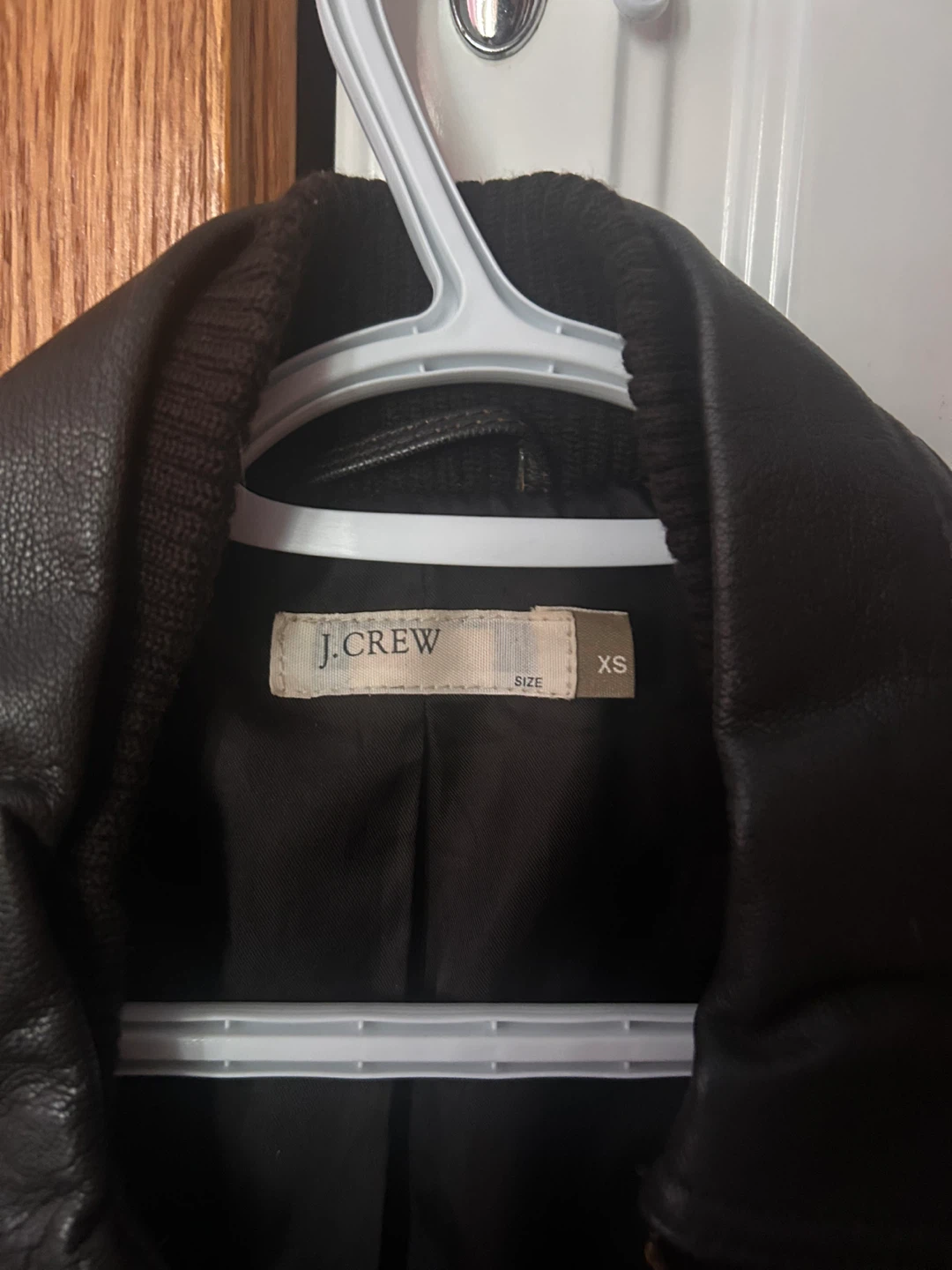 J. Crew Leather Bomber Jacket - photo 2