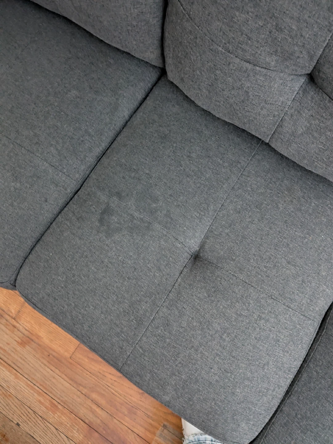 Gray Sectional Sofa with Ottoman - photo 3