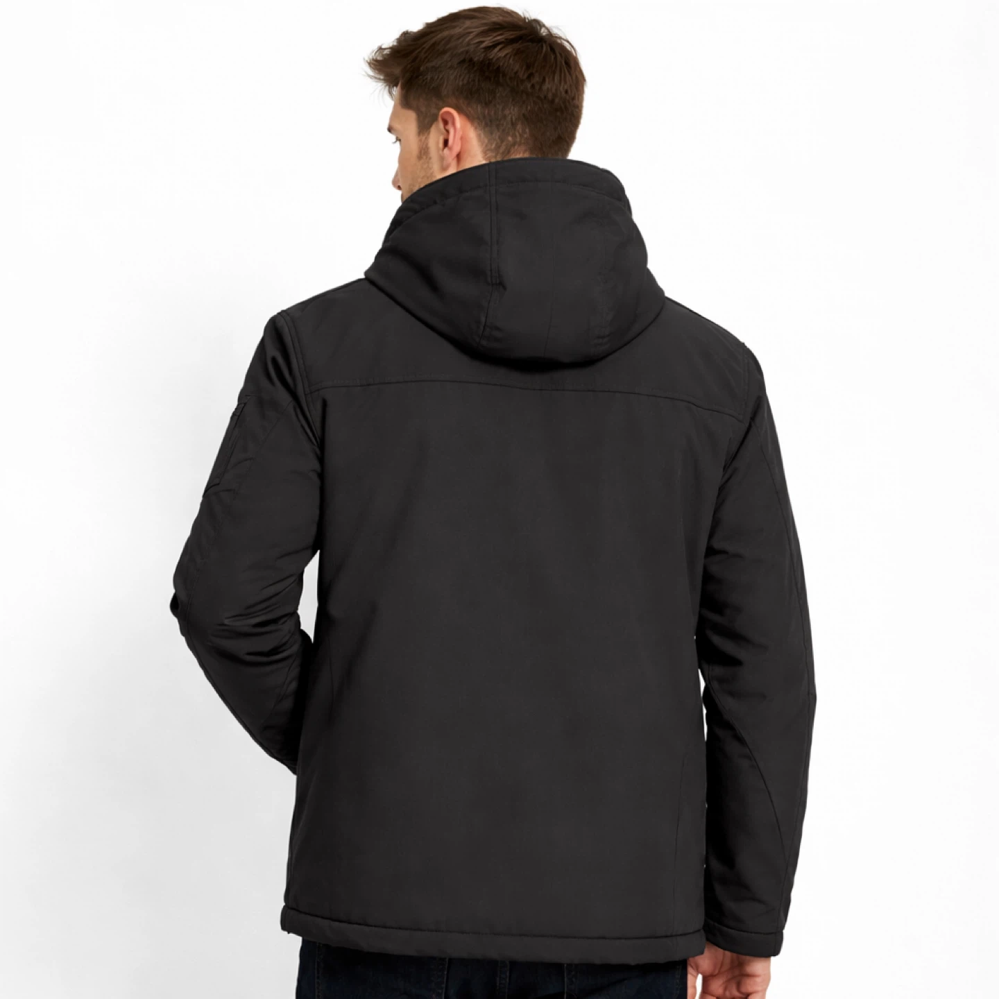 Calvin Klein Softshell Hooded Jacket Men’s Medium – Black – Used - photo 2