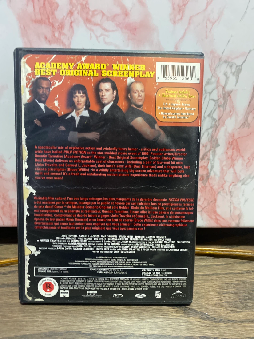 Pulp Fiction DVD - Quentin Tarantino Film - photo 2