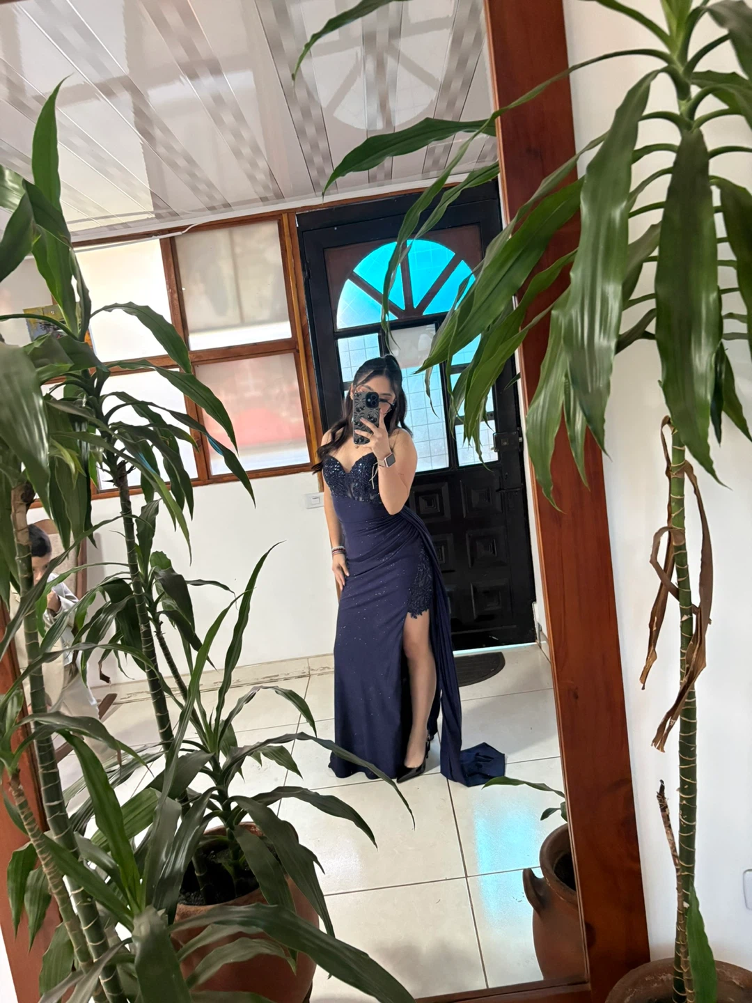 Navy blue dress