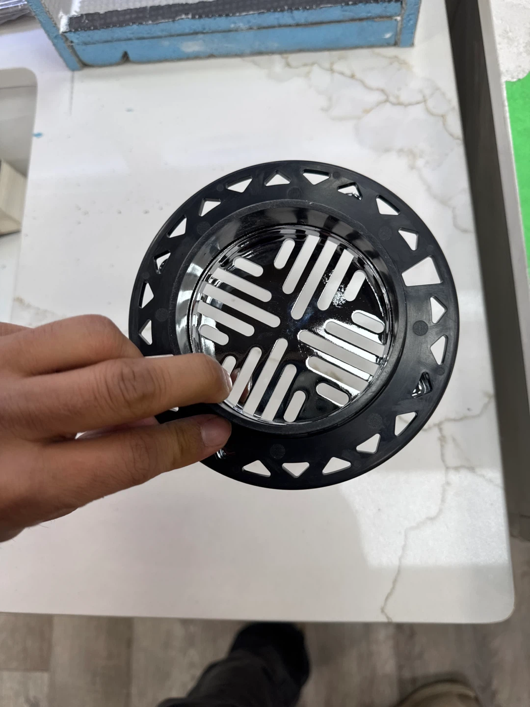 Square Shower Drain Cover - Chrome Finish - photo 5