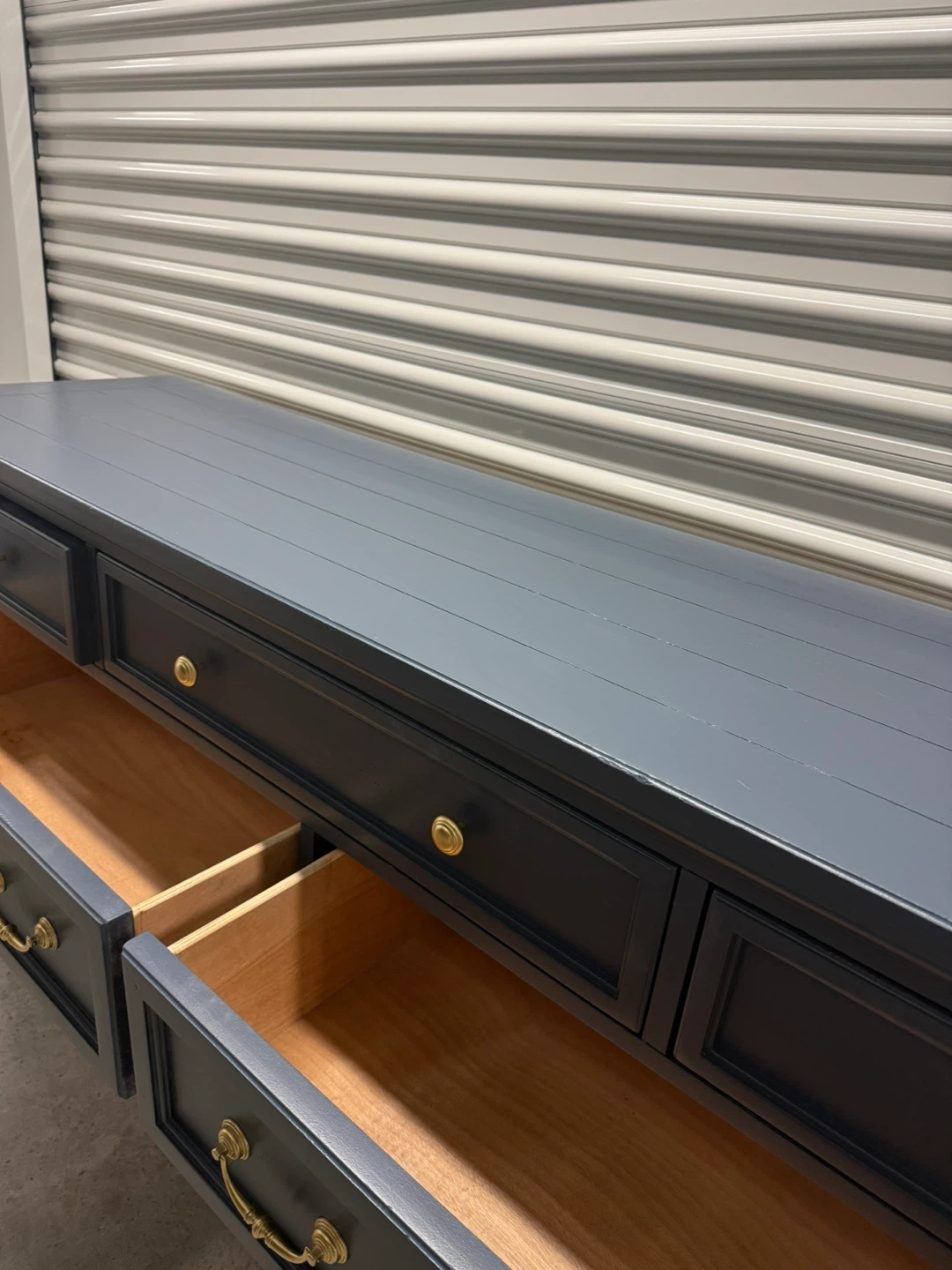 🚨Free Delivery Navy Blue Solid Wood Dresser - 7 Drawers - photo 5