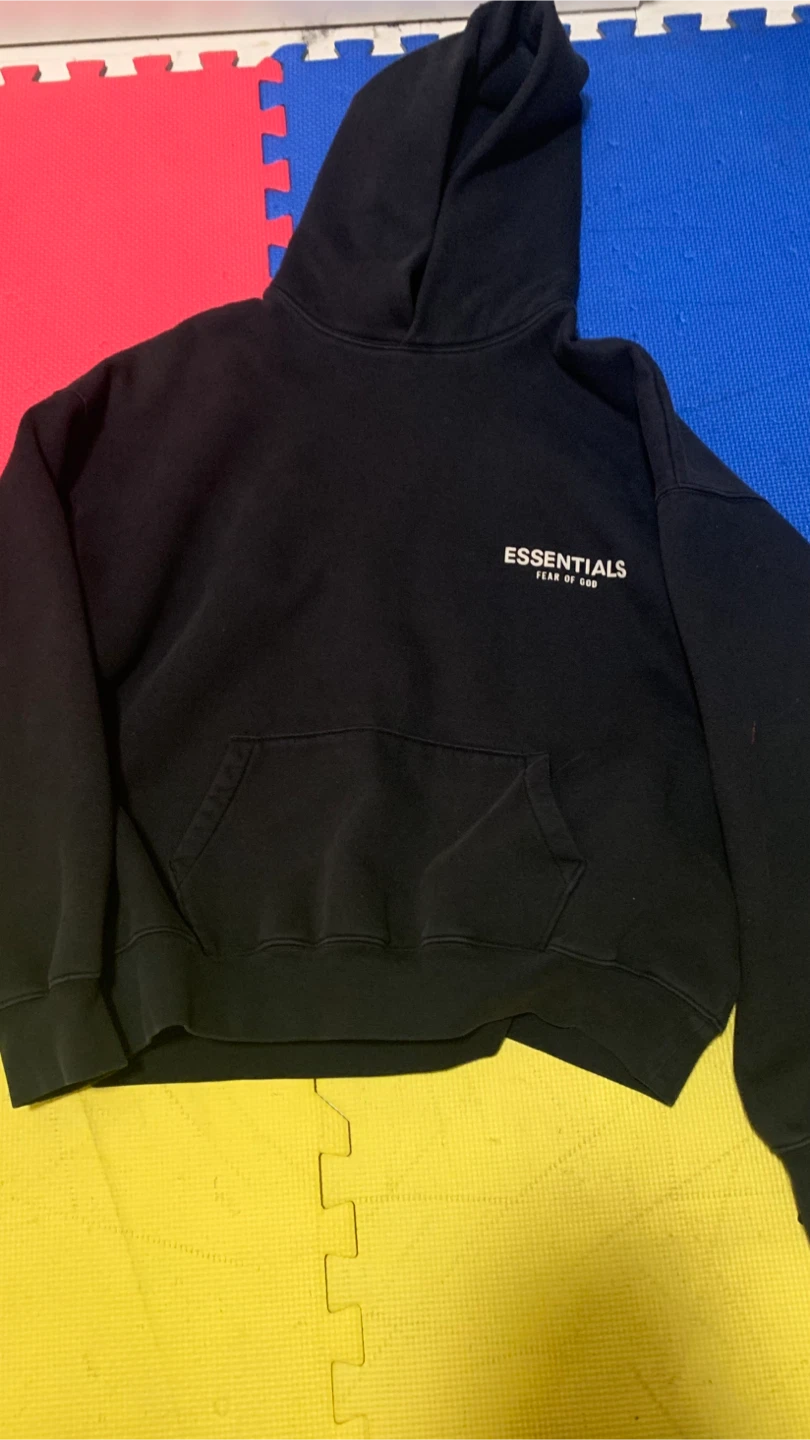 Essentials Fear of God Black Hoodie