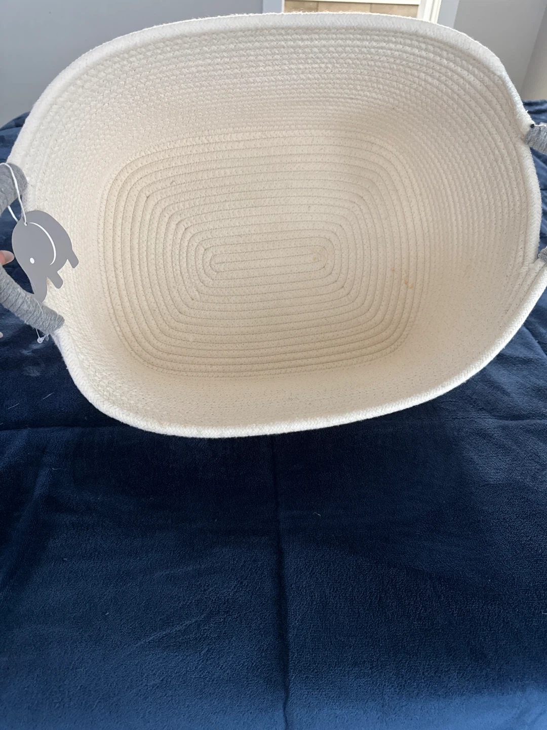 Elephant Design White Storage Baskets - photo 2