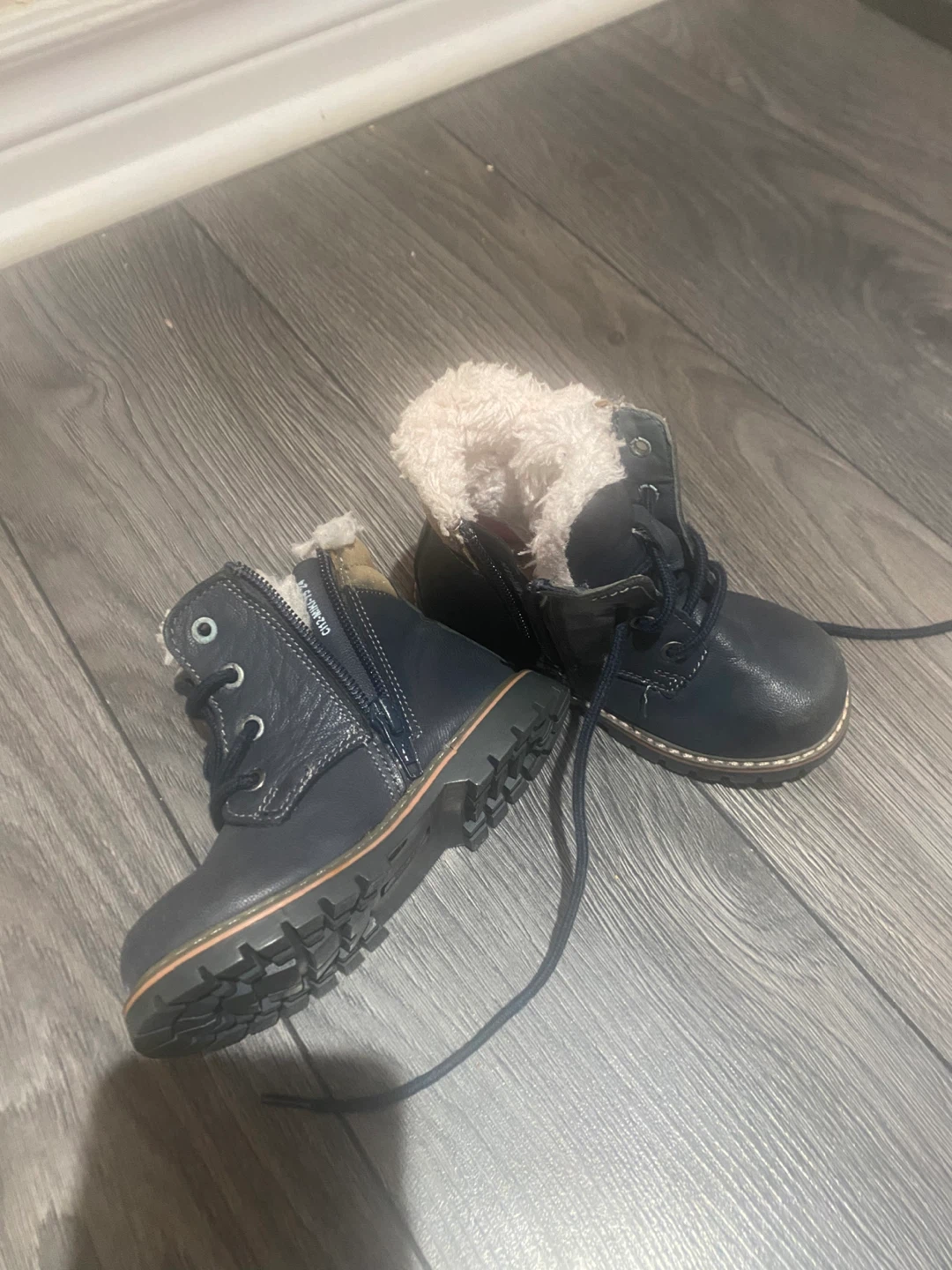 Blue Winter Baby Boots