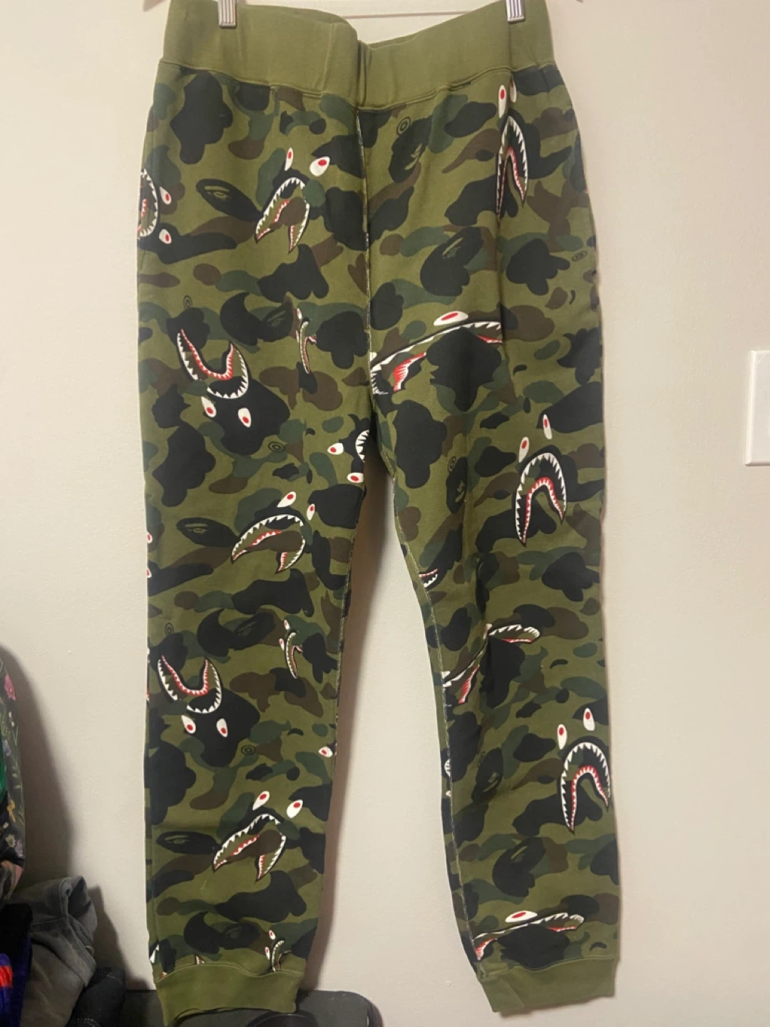 Bathing Ape BAPE Camo Shark Sweatpants XL
