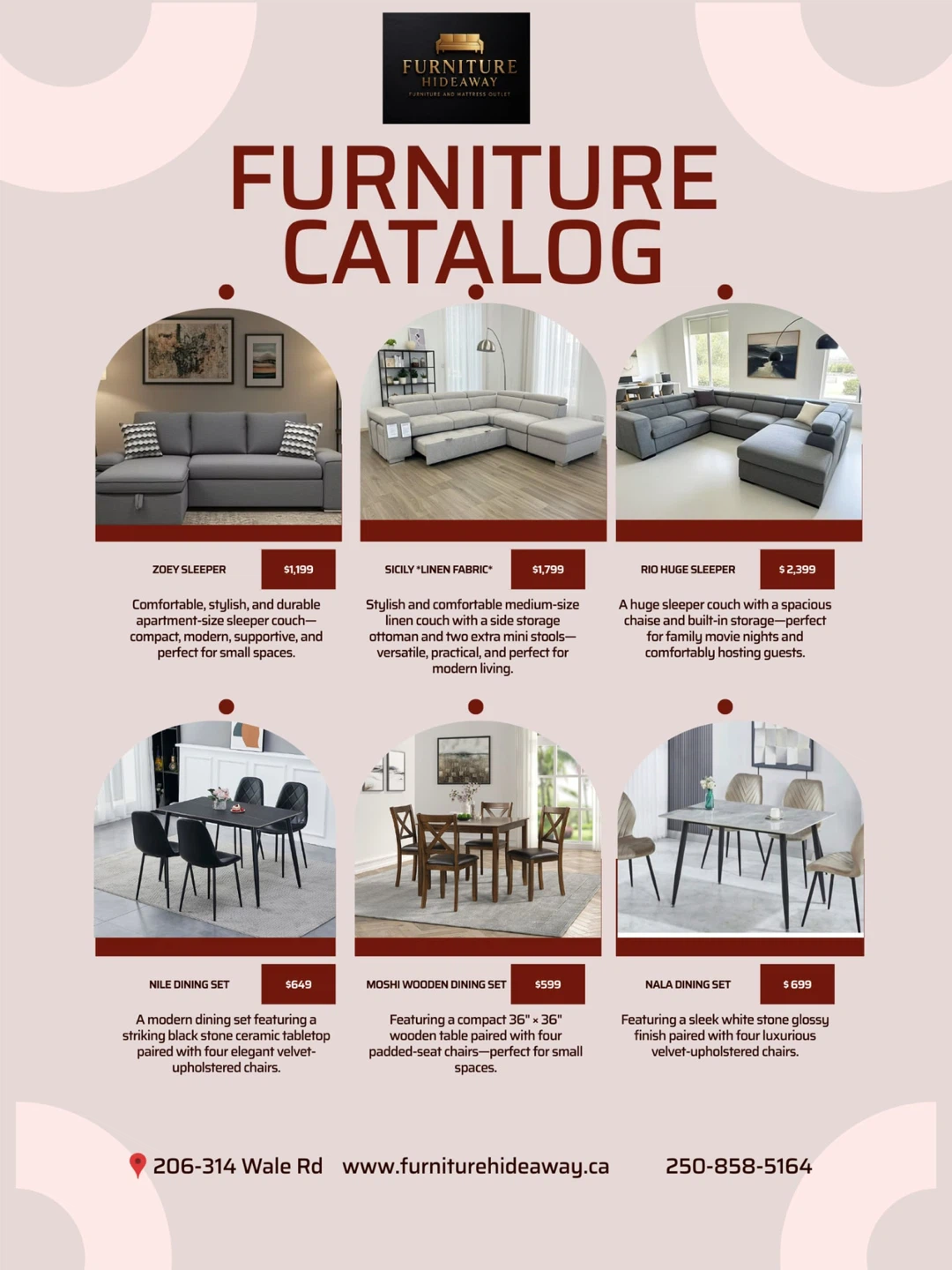 FURNITURE SALE – WARRANTY INCLUDED!