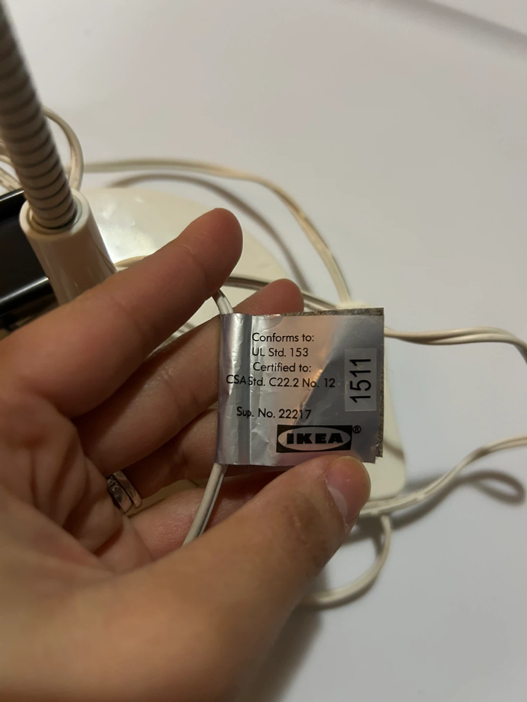 IKEA Jansjo White Desk Lamp - Flexible - photo 2