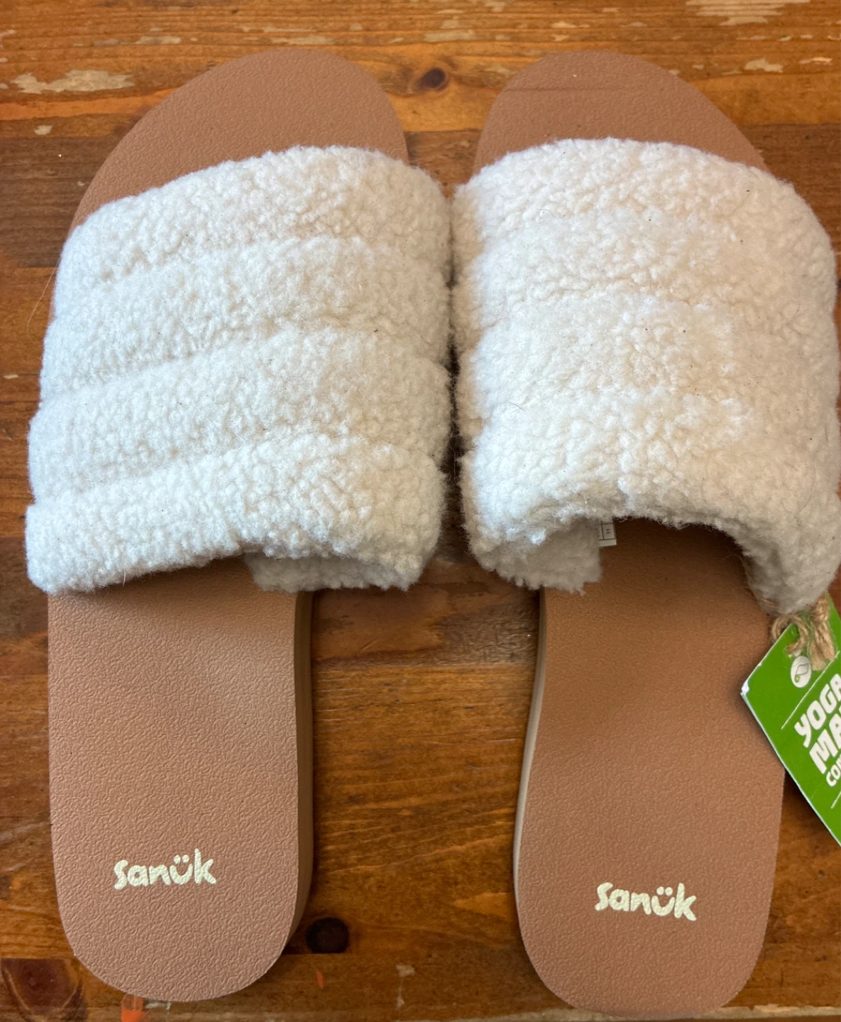 🥕New Sanuk Ladies Puff N Slide ST Chill  - Size 11