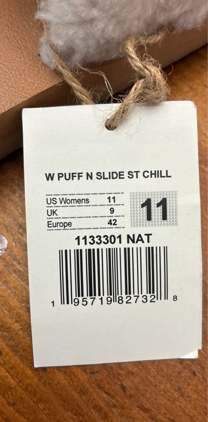 🥕New Sanuk Ladies Puff N Slide ST Chill  - Size 11 - photo 3