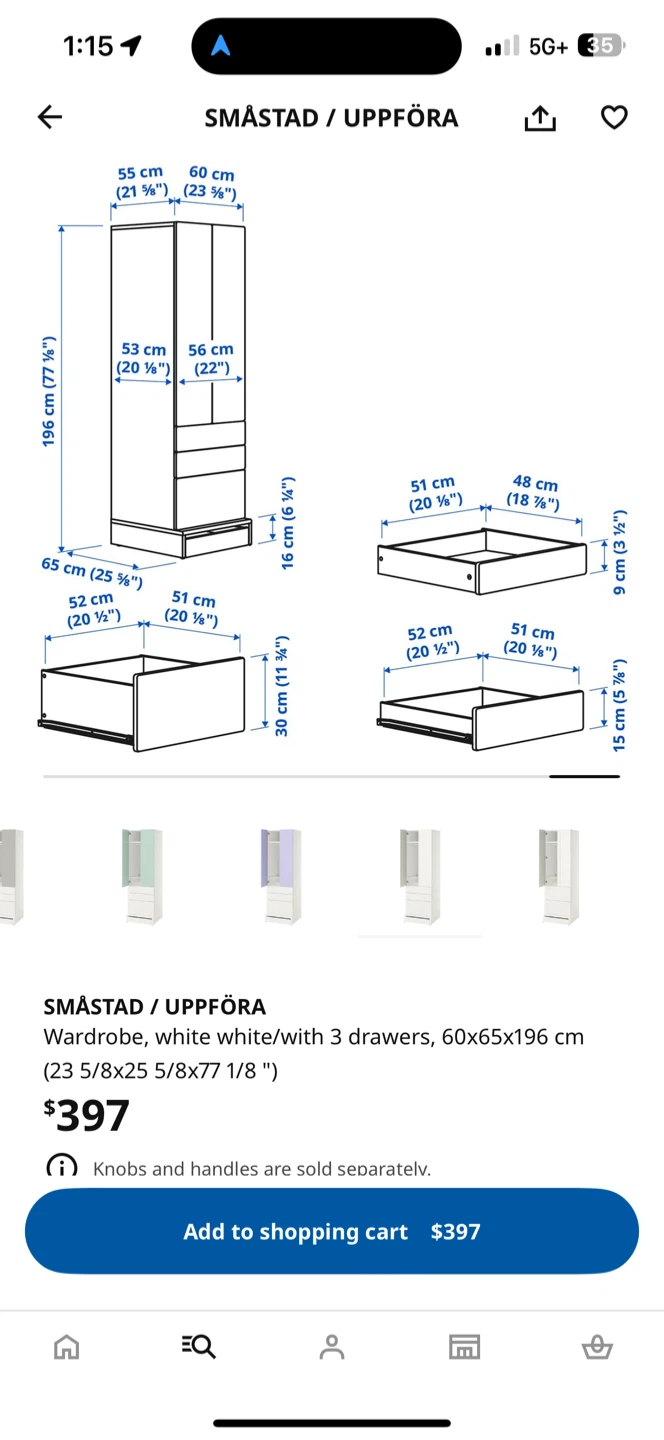 IKEA PAX Wardrobe Frame with Drawers - photo 3