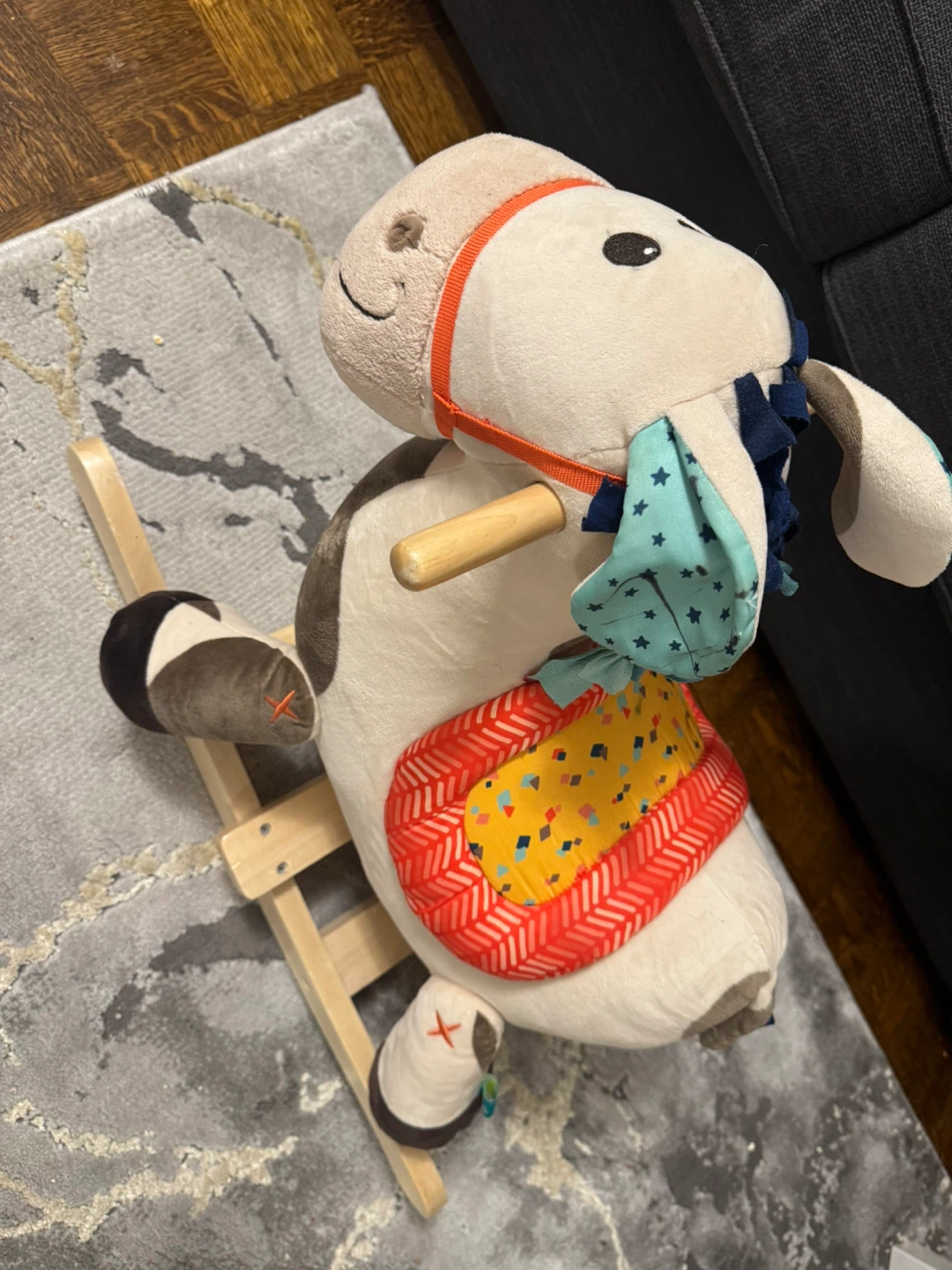Rocking Horse Plush Ride-On Toy