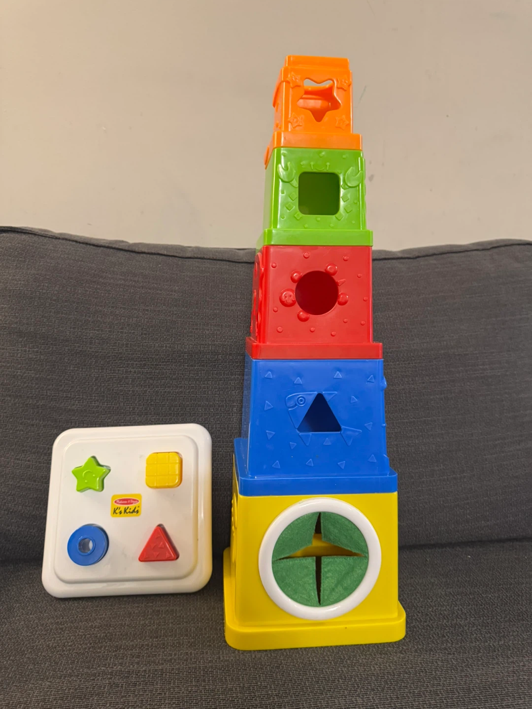 Melissa & Doug K's Kids Shape Sorter Stacker Toy