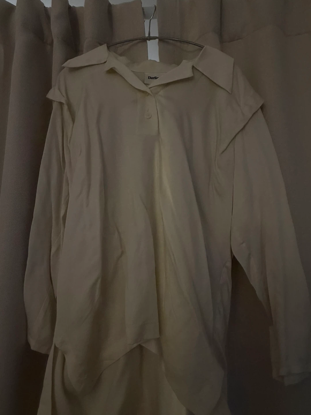 Darling Cream Blouse - Size S - photo 2