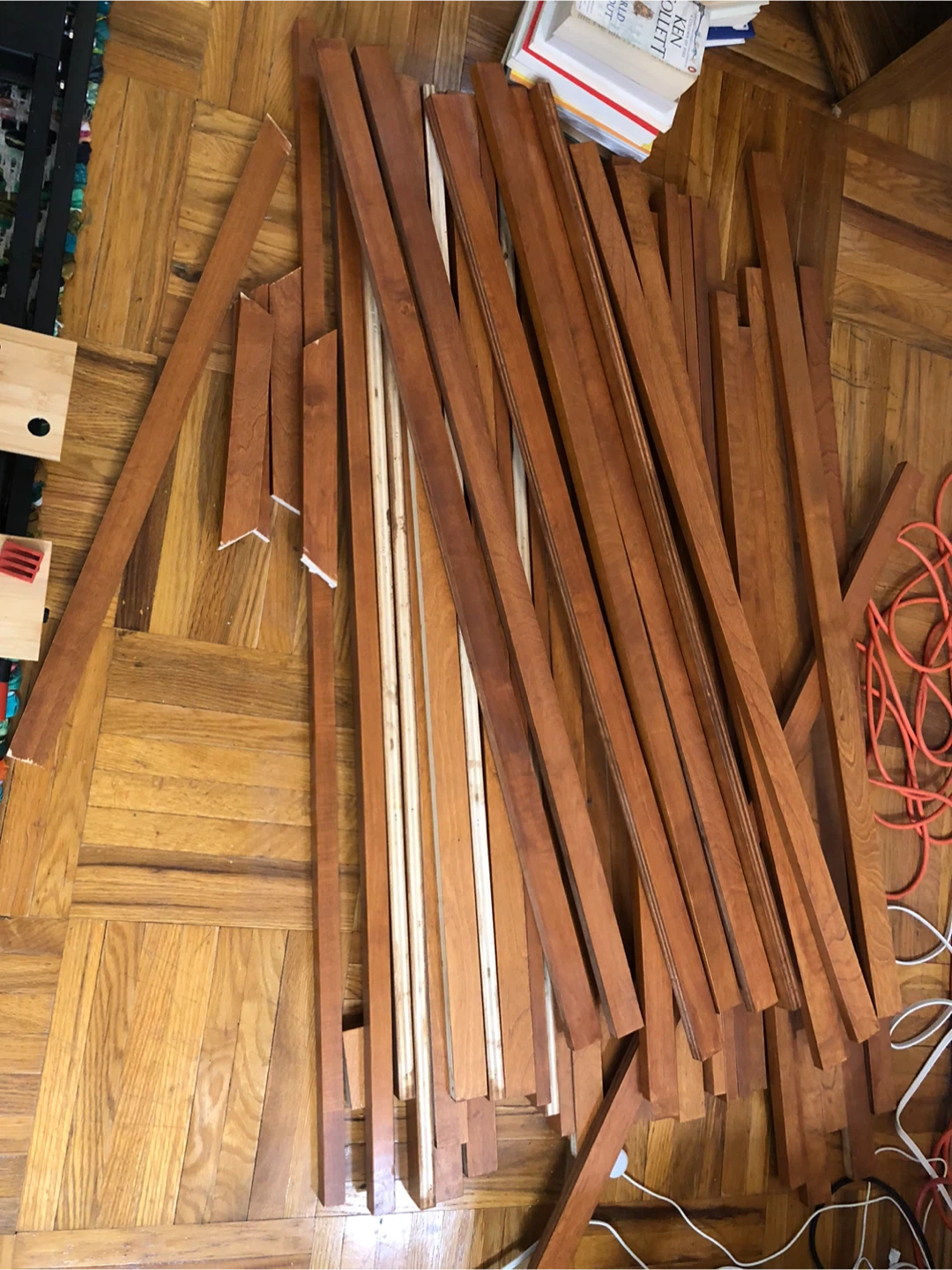 40 Wooden slats for home decor