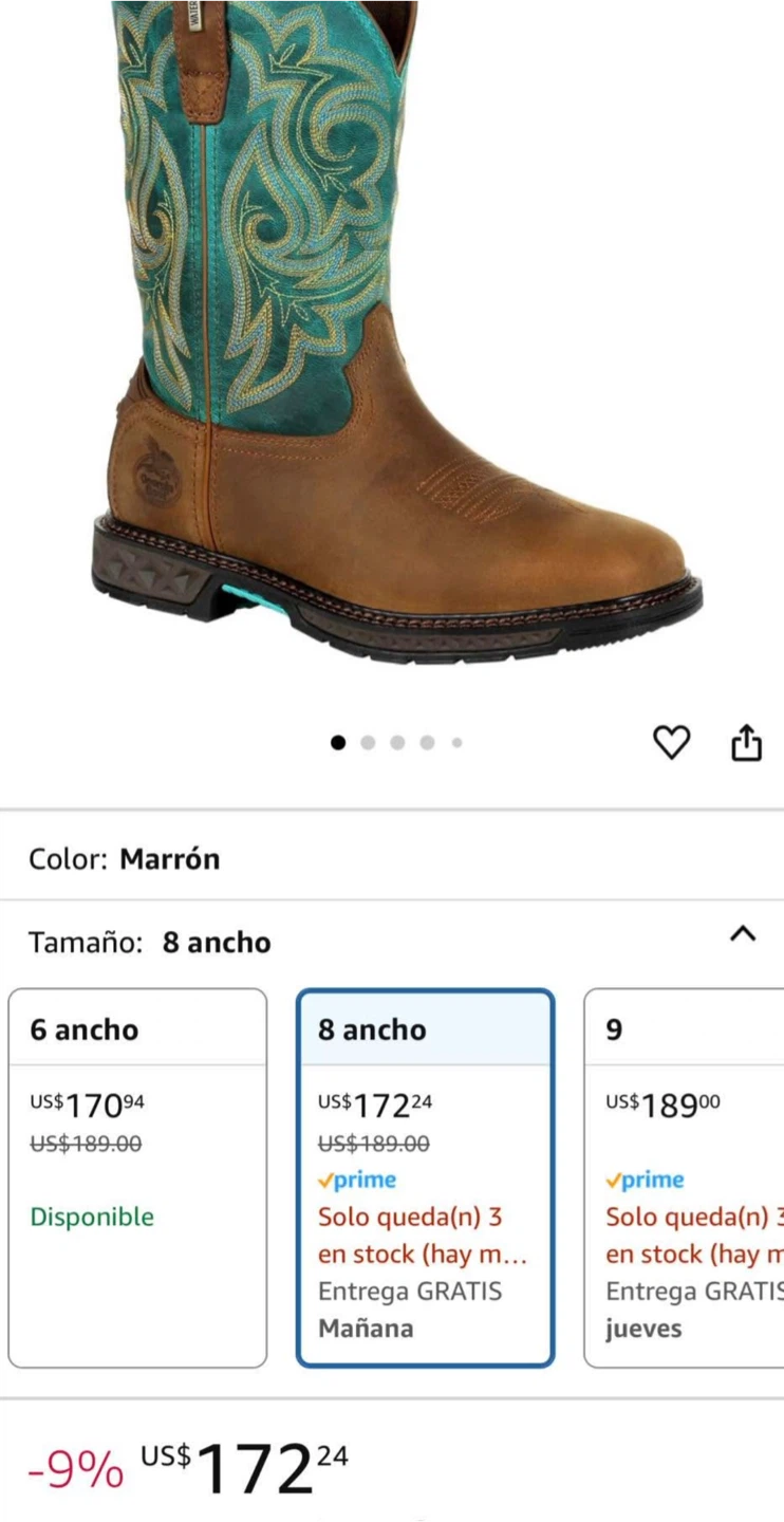 Georgia Boot GB00386 Women's Steel Toe Work Boots - Size 8 - photo 5
