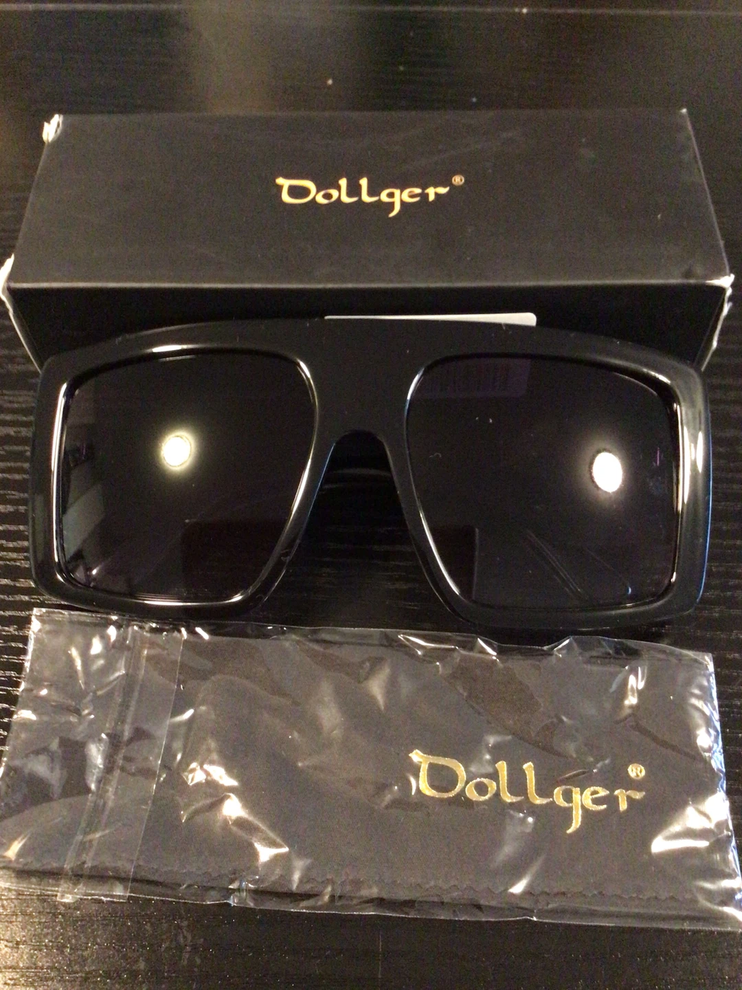 Dollger Black Sunglasses with Box