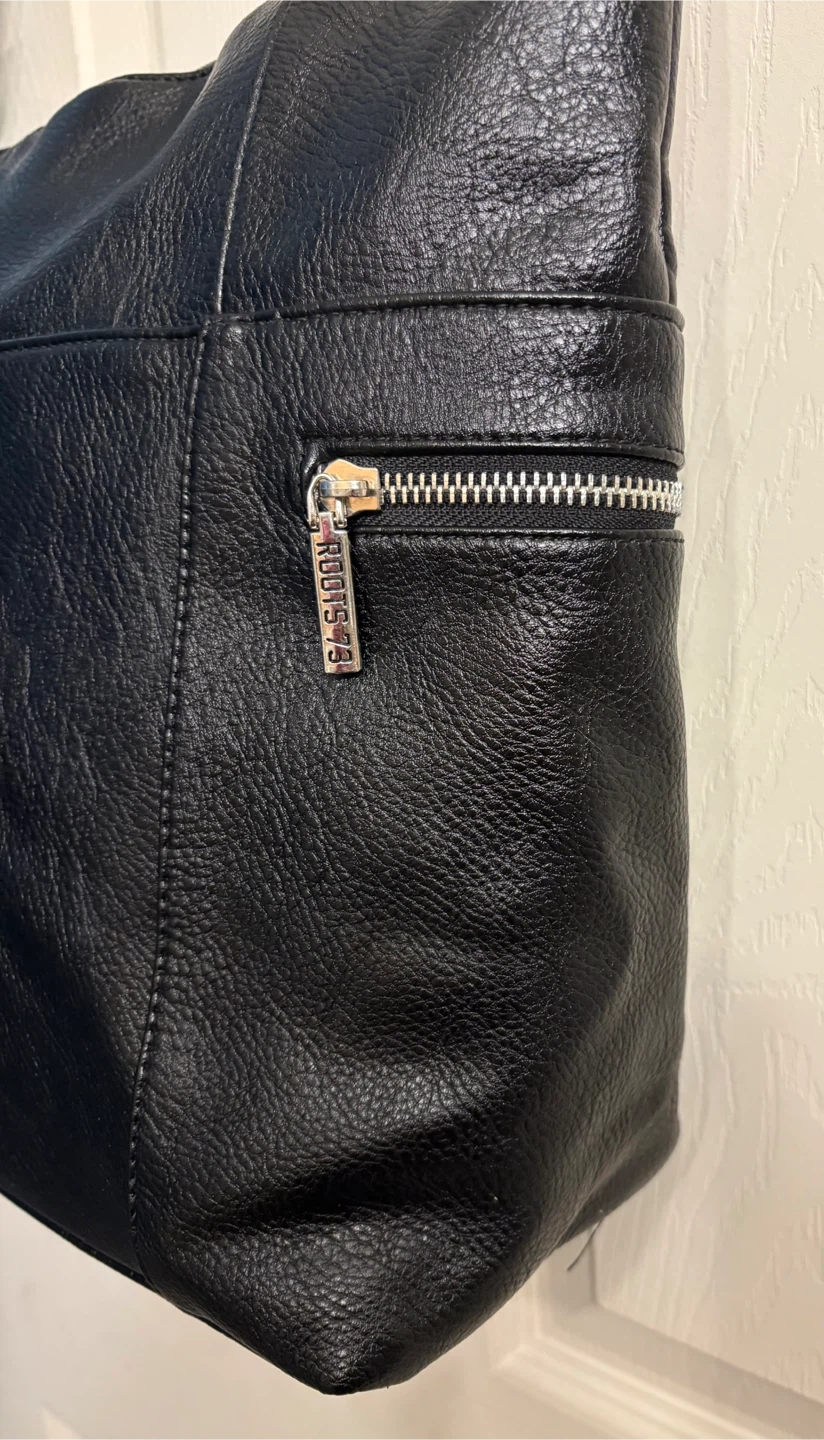 Roots 73 Black Leather Shoulder Bag - photo 3