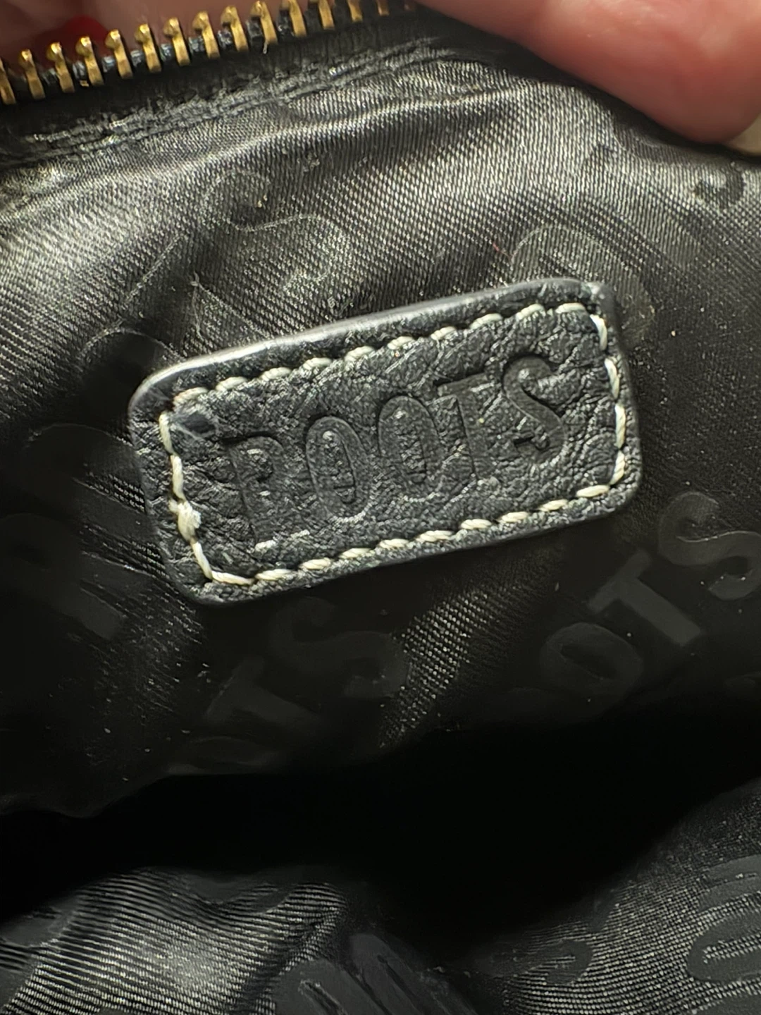 Roots Black Leather Crossbody Bag - photo 3