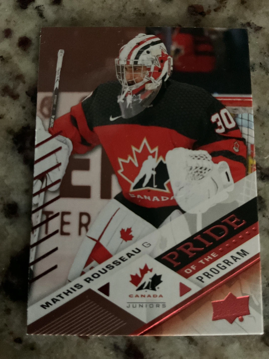 Mathis Rousseau 2024 Team Canada Juniors Hockey Card
