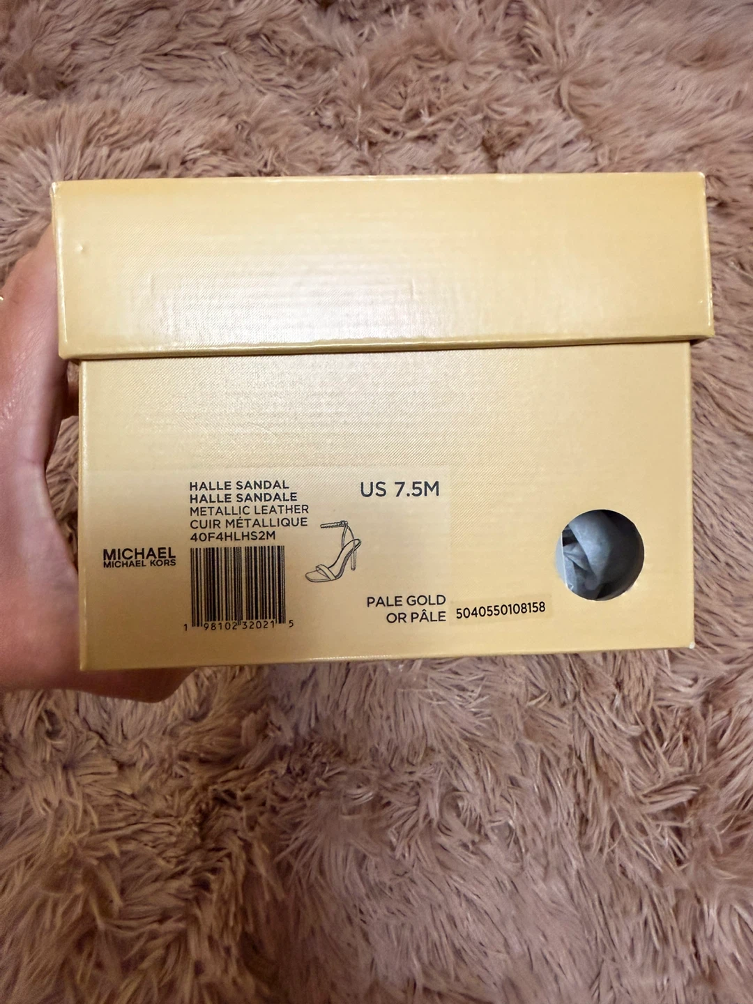 Michael Kors Halle Sandal, US 7.5M, Pale Gold 🥕 - photo 5