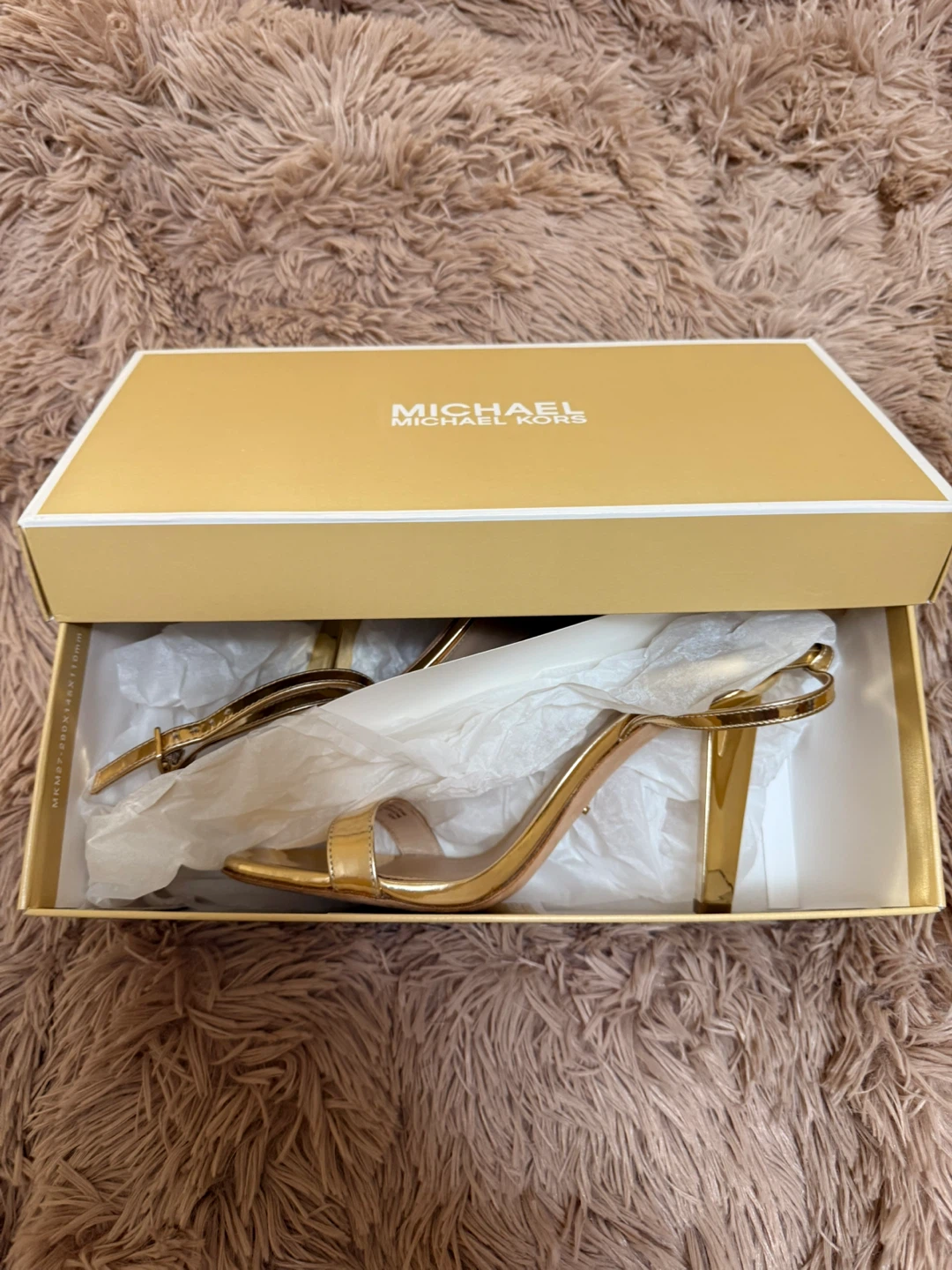 Michael Kors Halle Sandal, US 7.5M, Pale Gold 🥕 - photo 4