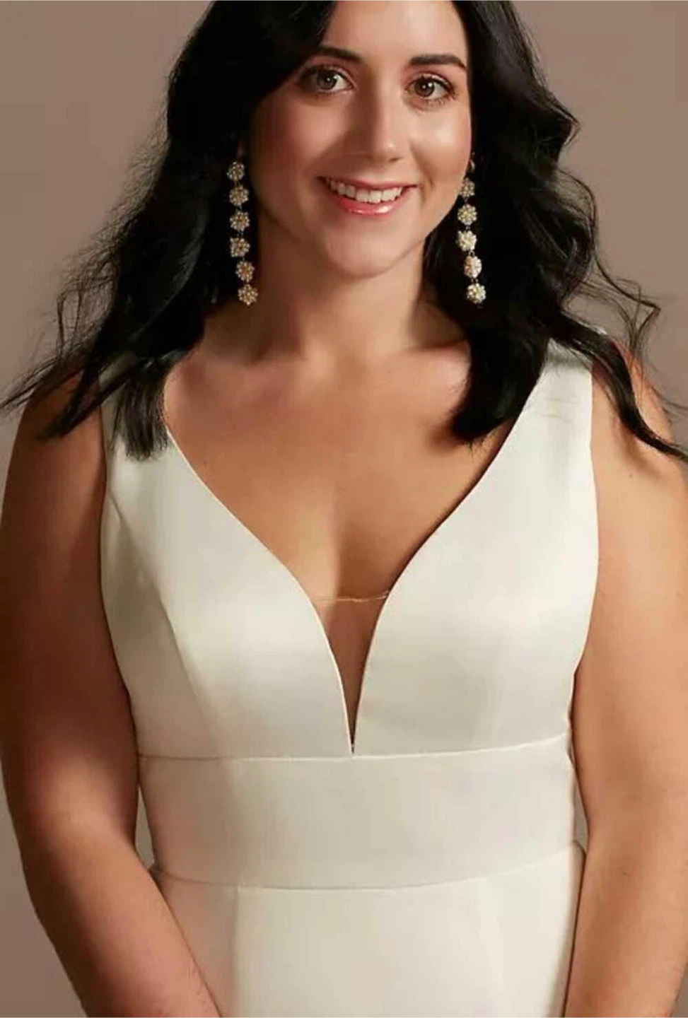 satin wedding dress - photo 2