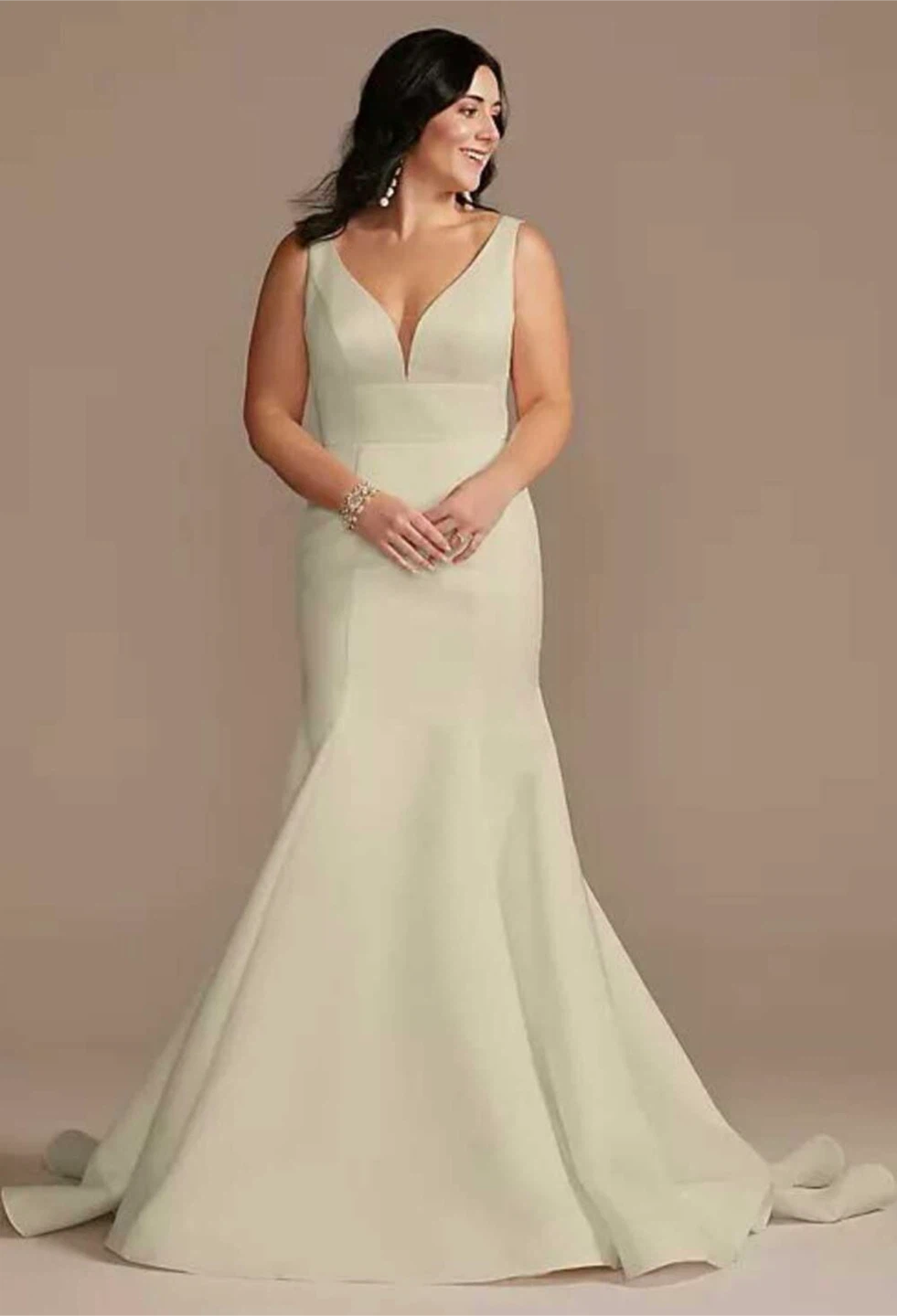 satin wedding dress